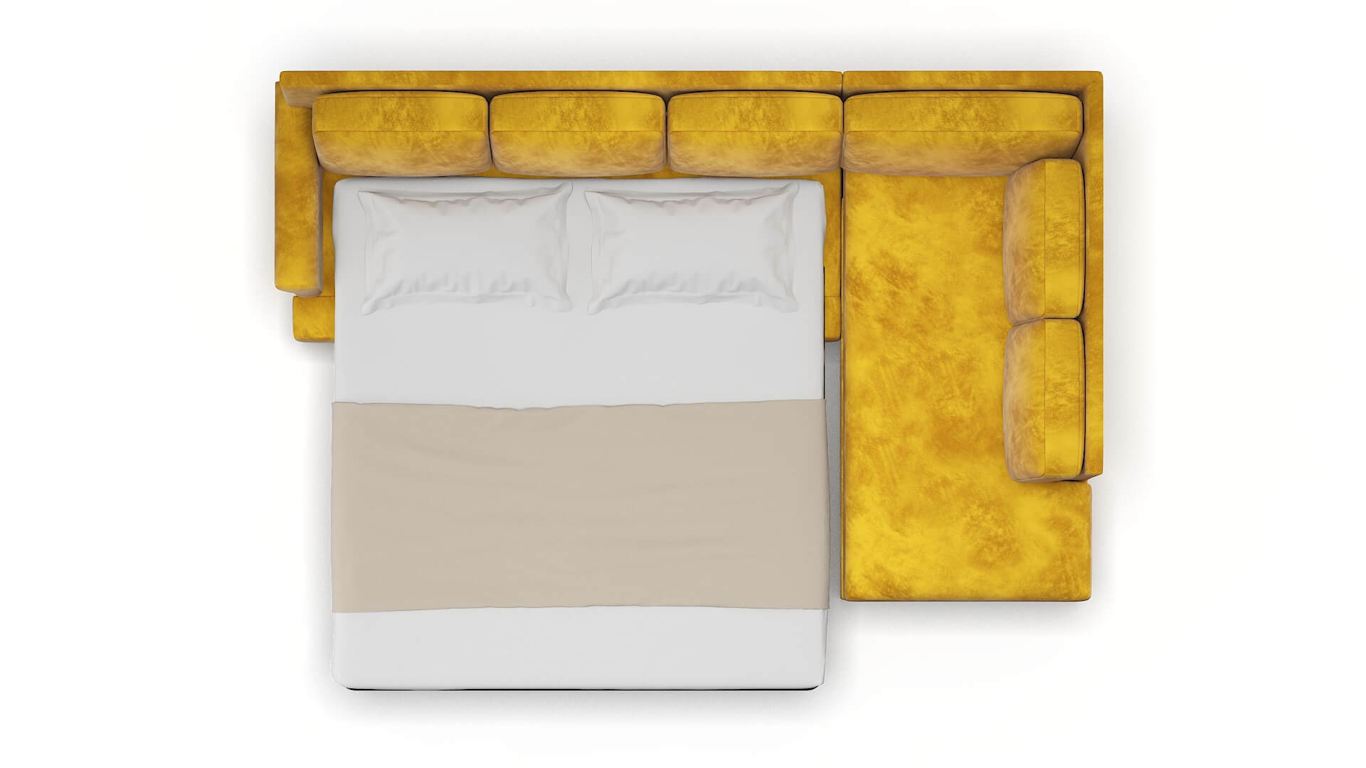 Newyork Royale Marigold Panel Sleeper Espresso legs 3