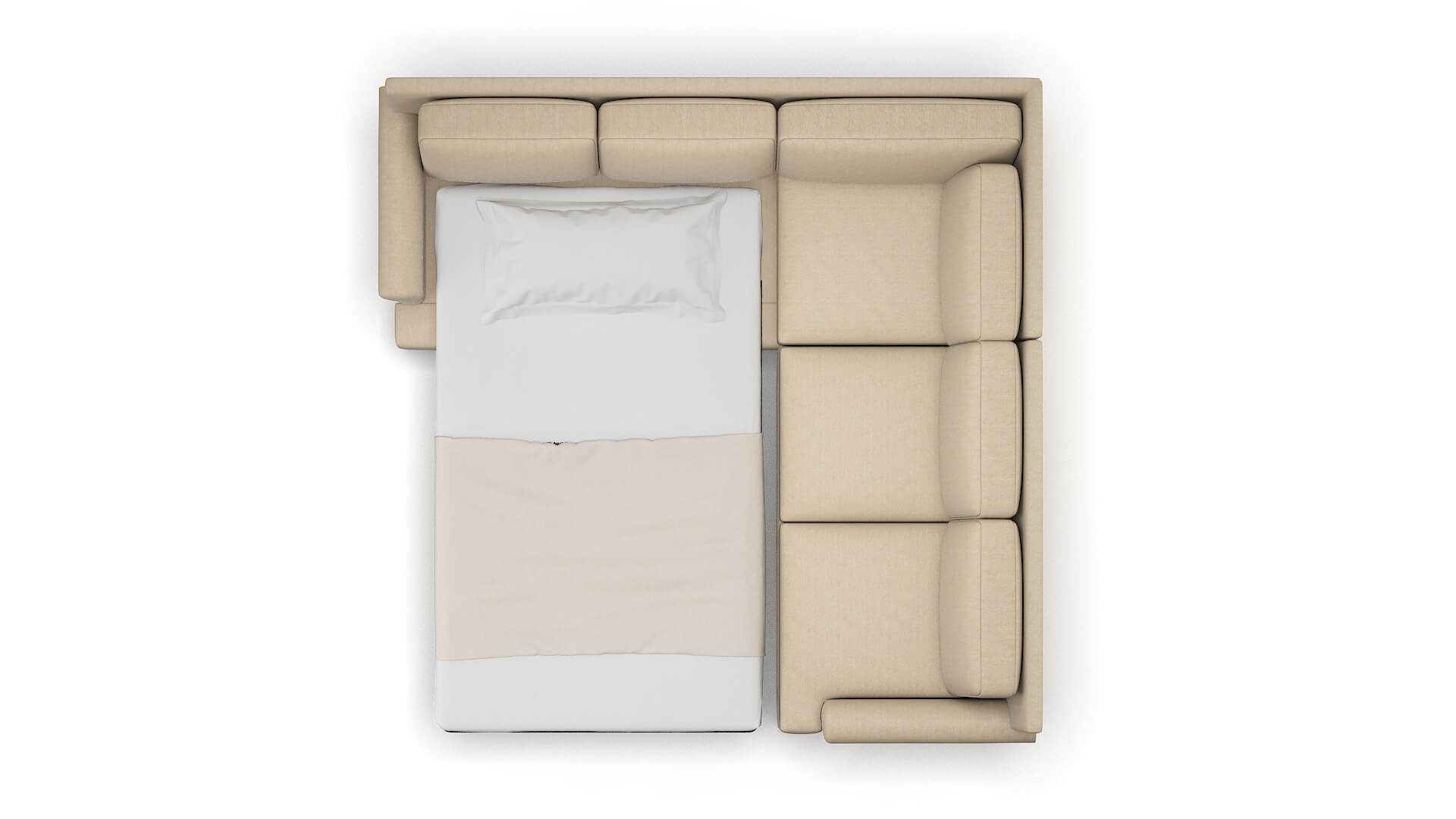 Newyork Royale Mondo Sectional Sleeper Espresso legs 3