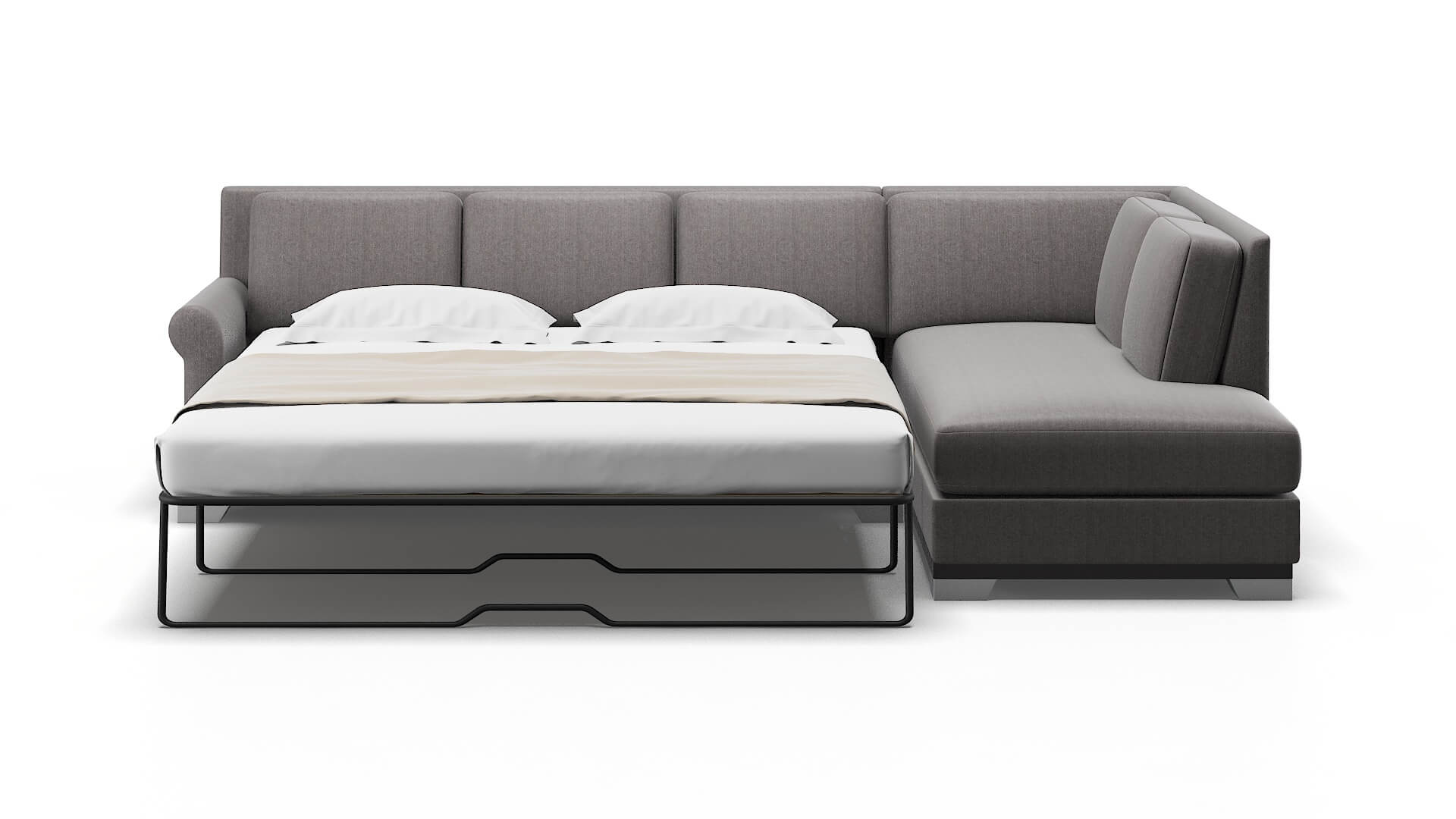 Newyork Sasha Granite Panel Sleeper Espresso legs 1