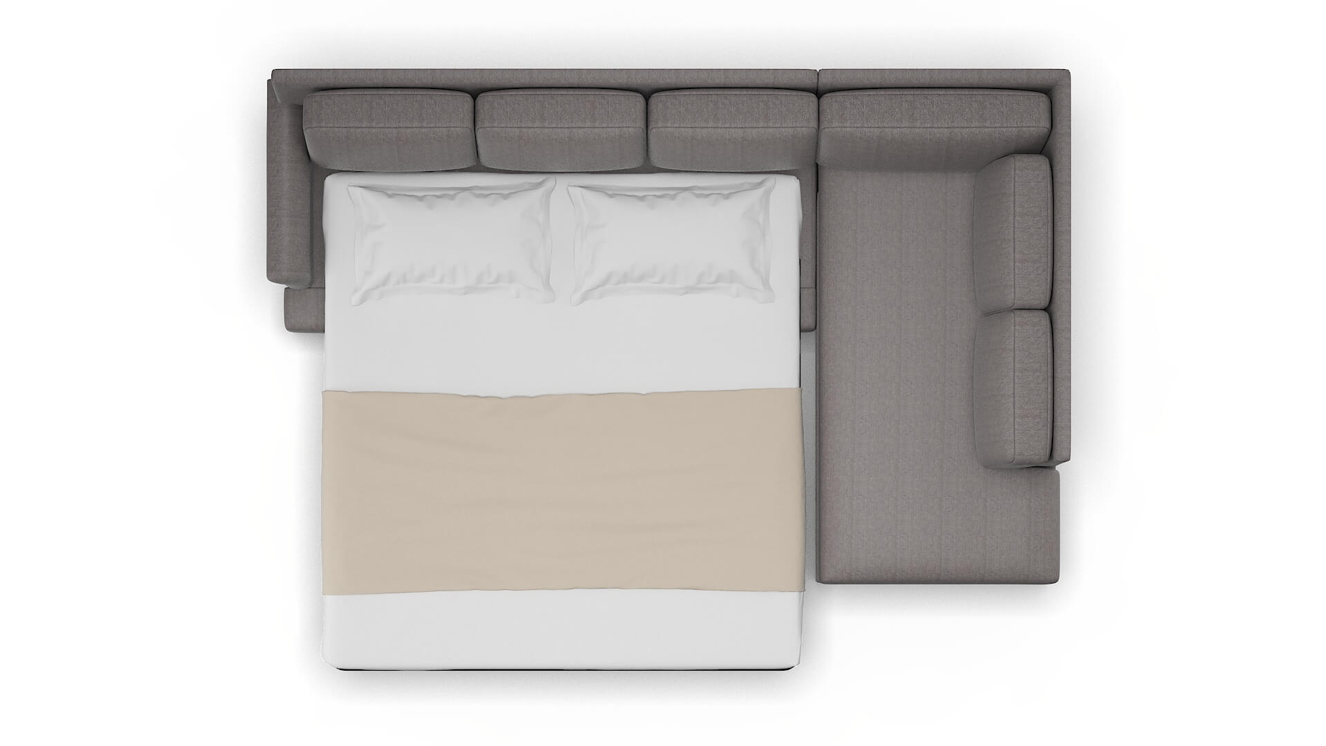 Newyork Sasha Granite Panel Sleeper Espresso legs 3