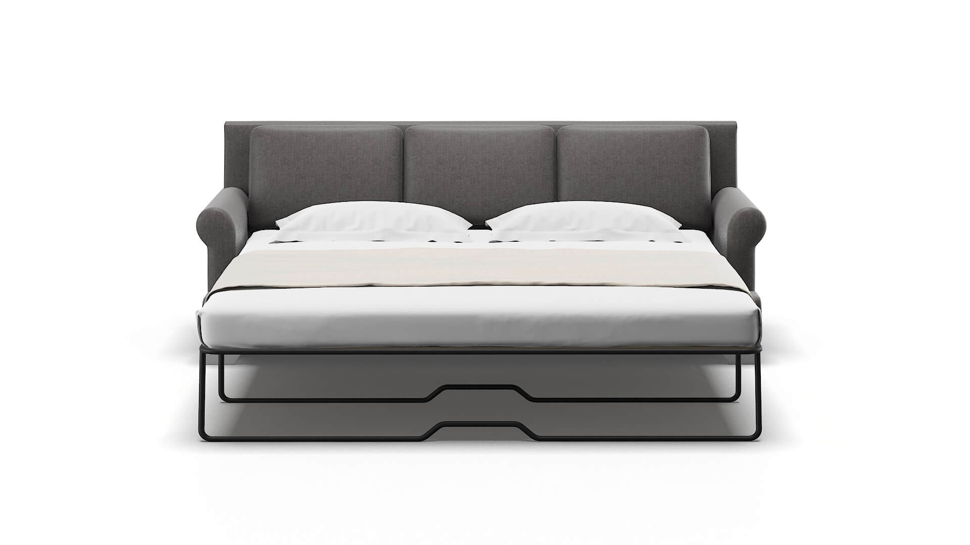 Newyork Sasha Grey Sofa Sleeper Espresso legs 1