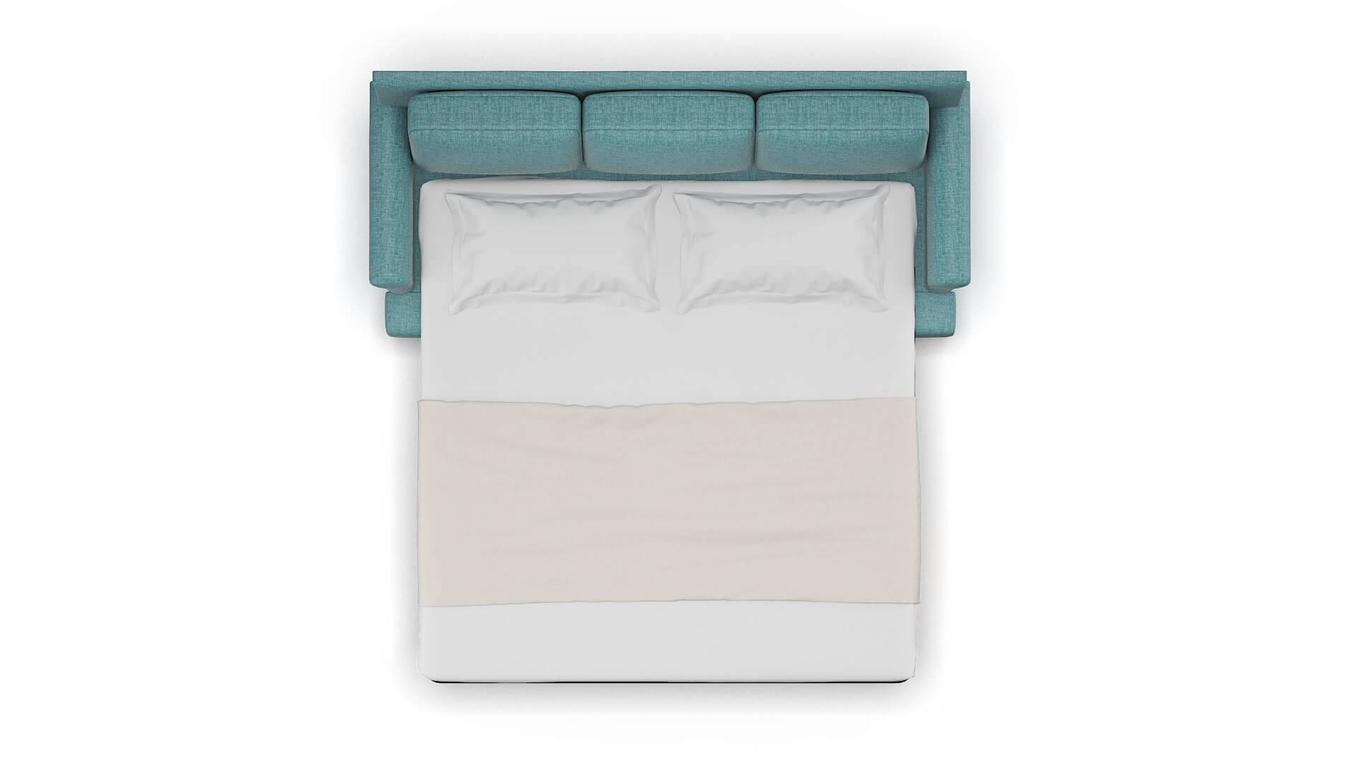 Newyork Simplex Blue_moon Sofa Sleeper Espresso legs 3