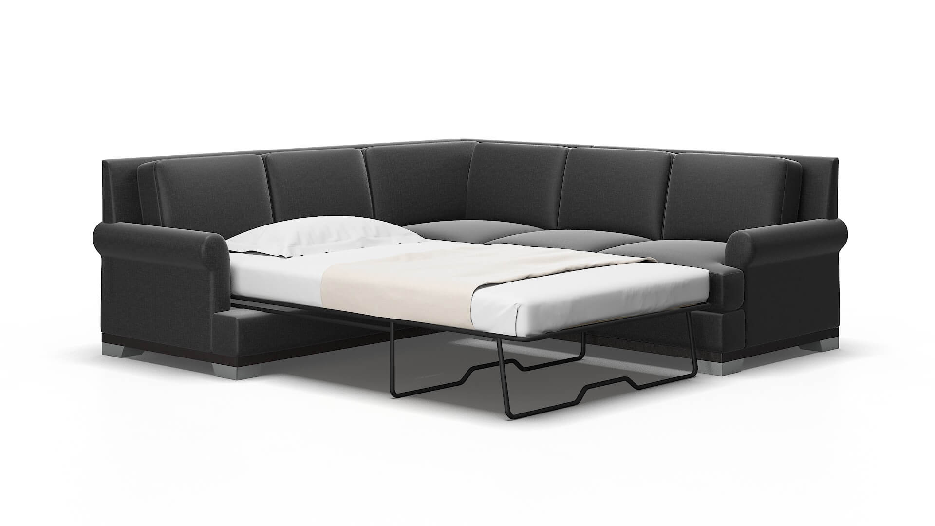 Newyork Sosoftness 54 Sectional sleeper Espresso Legs  2