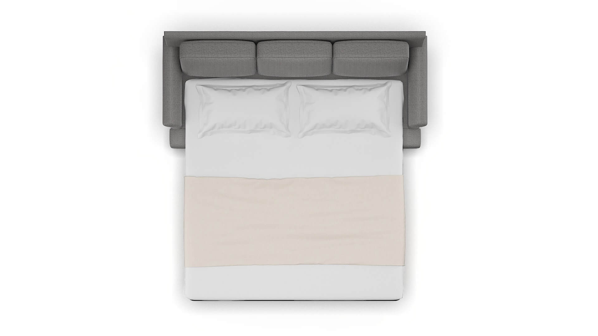 Newyork Terrain Oatmeal Sofa Sleeper Espresso legs 3