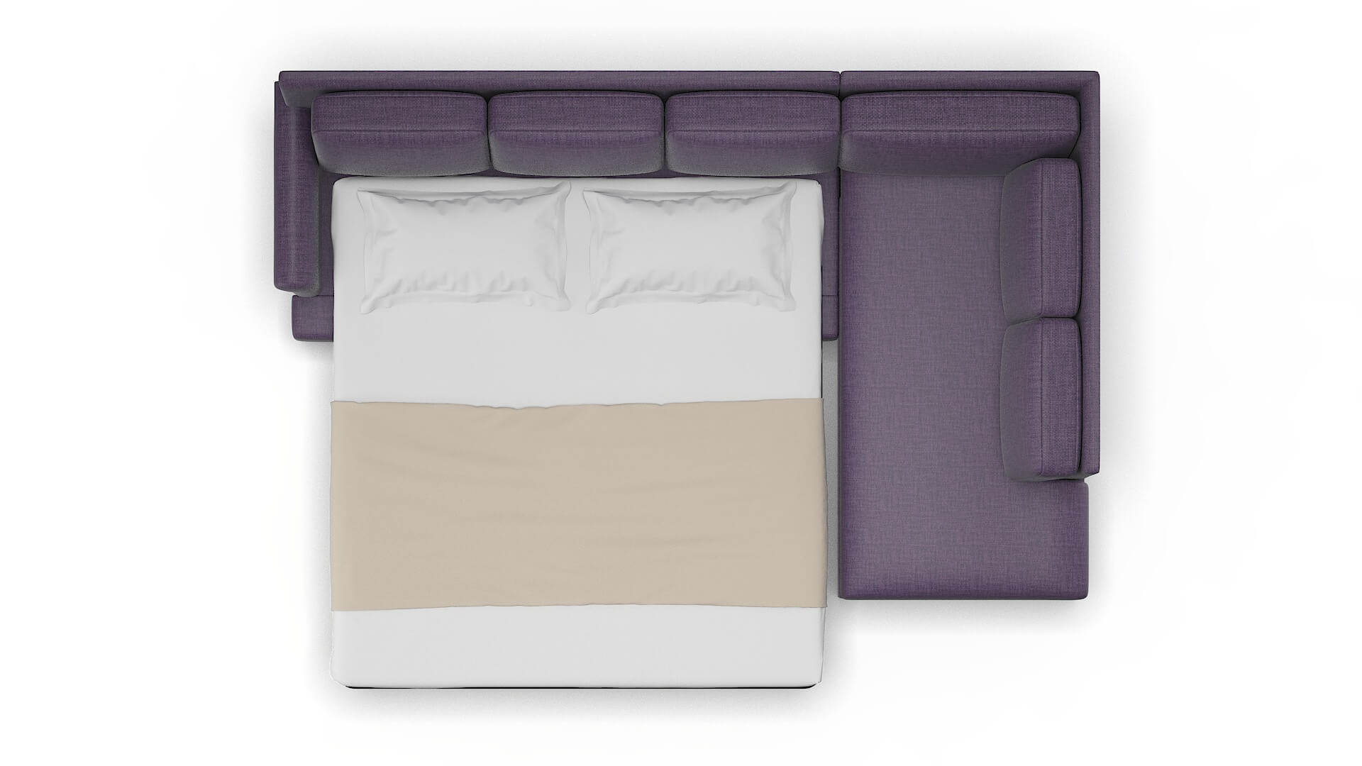 Newyork Tess Blackberry Panel Sleeper Espresso legs 3