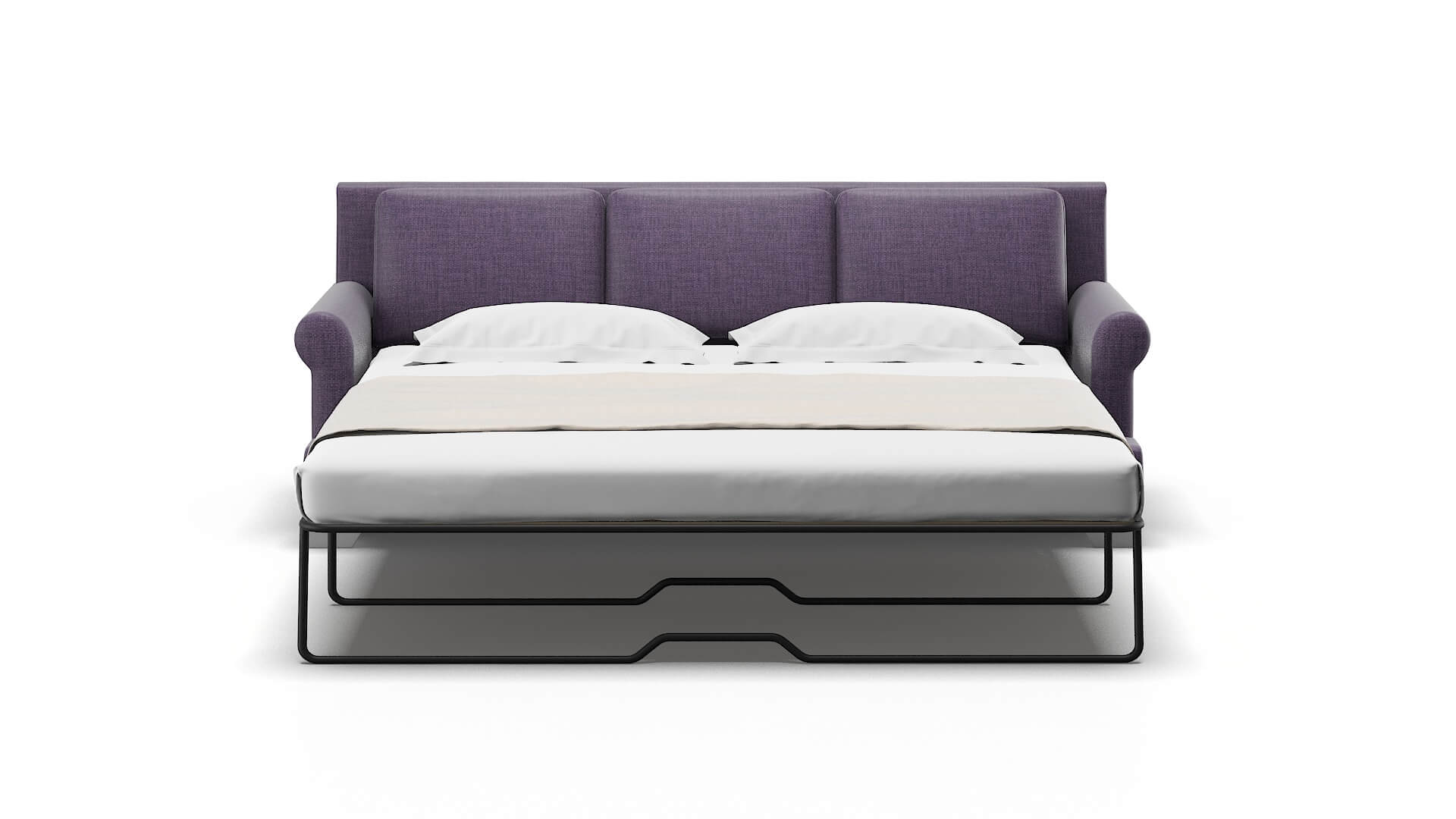 Newyork Tess Blackberry Sofa Sleeper Espresso legs 1