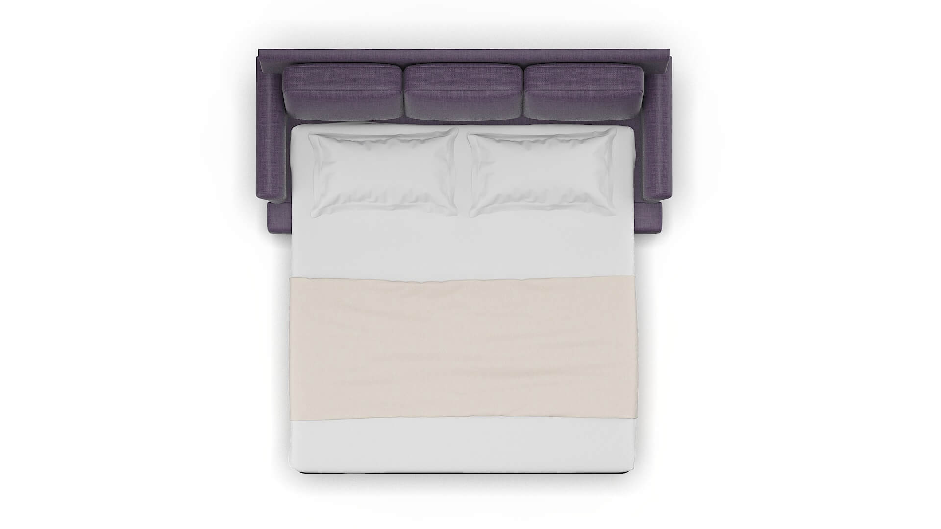 Newyork Tess Blackberry Sofa Sleeper Espresso legs 3