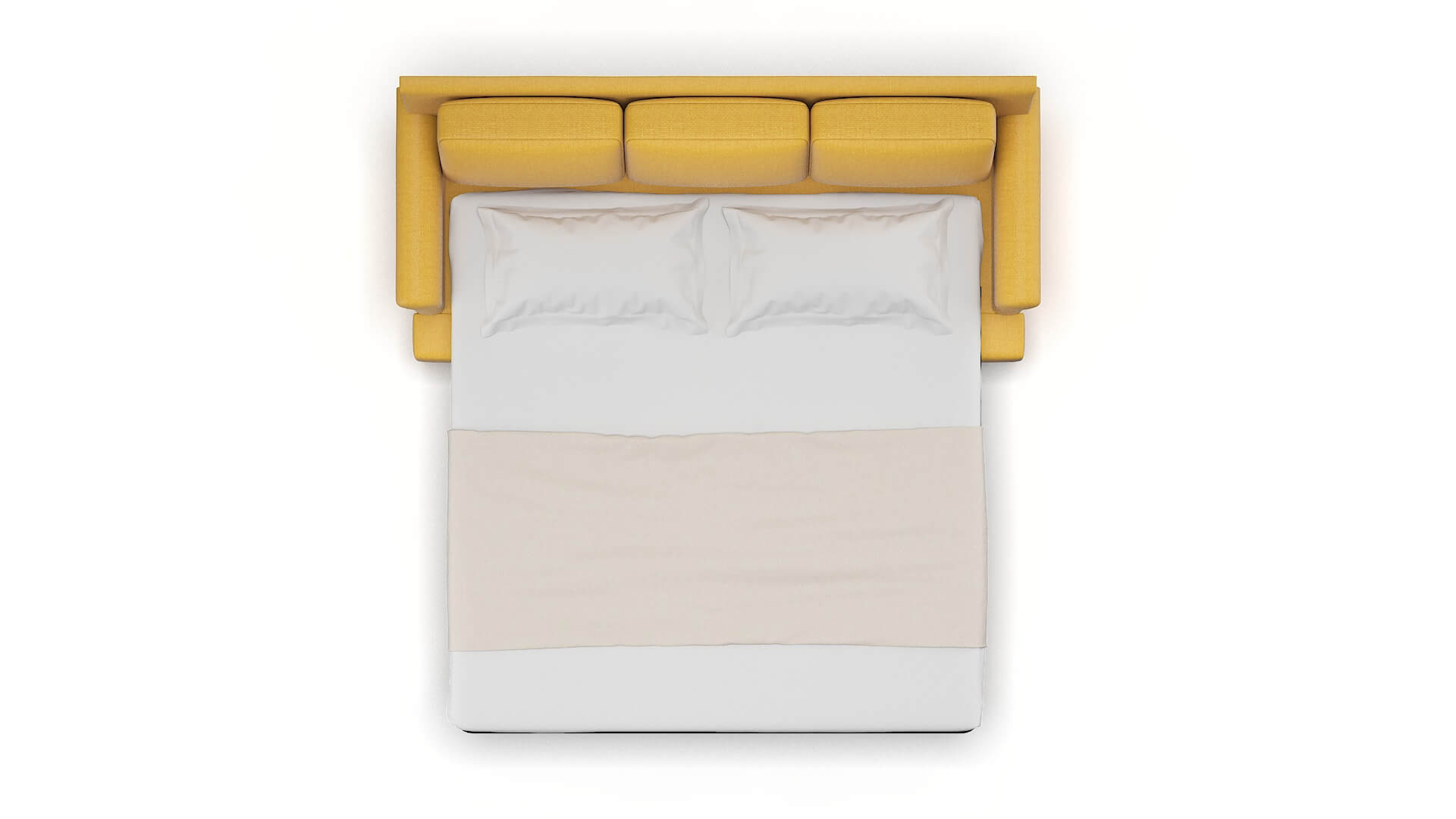 Newyork Tess Turmeric Sofa Sleeper Espresso legs 3