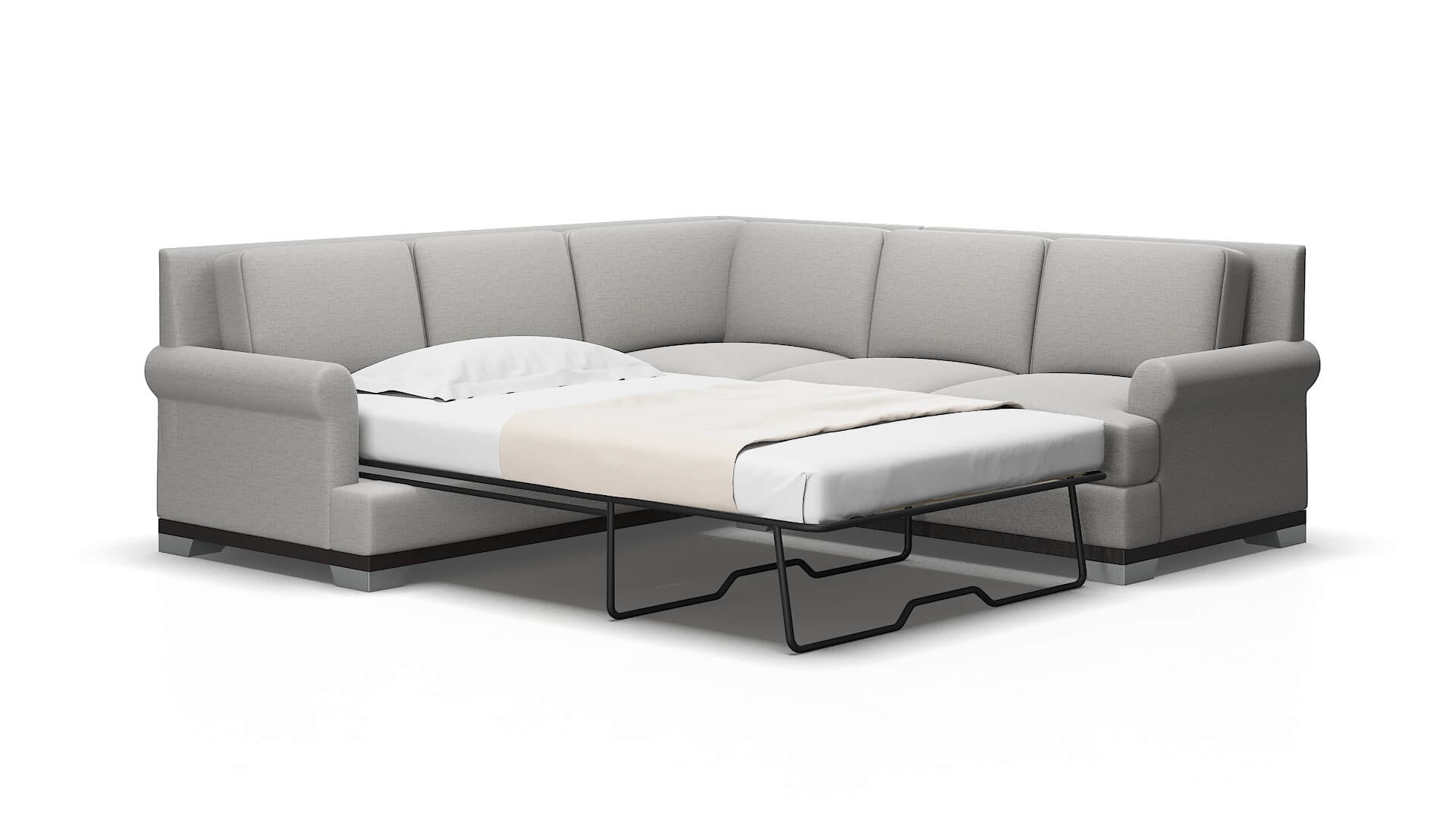 Newyork Urban_d Pepper Sectional Sleeper Espresso legs 2