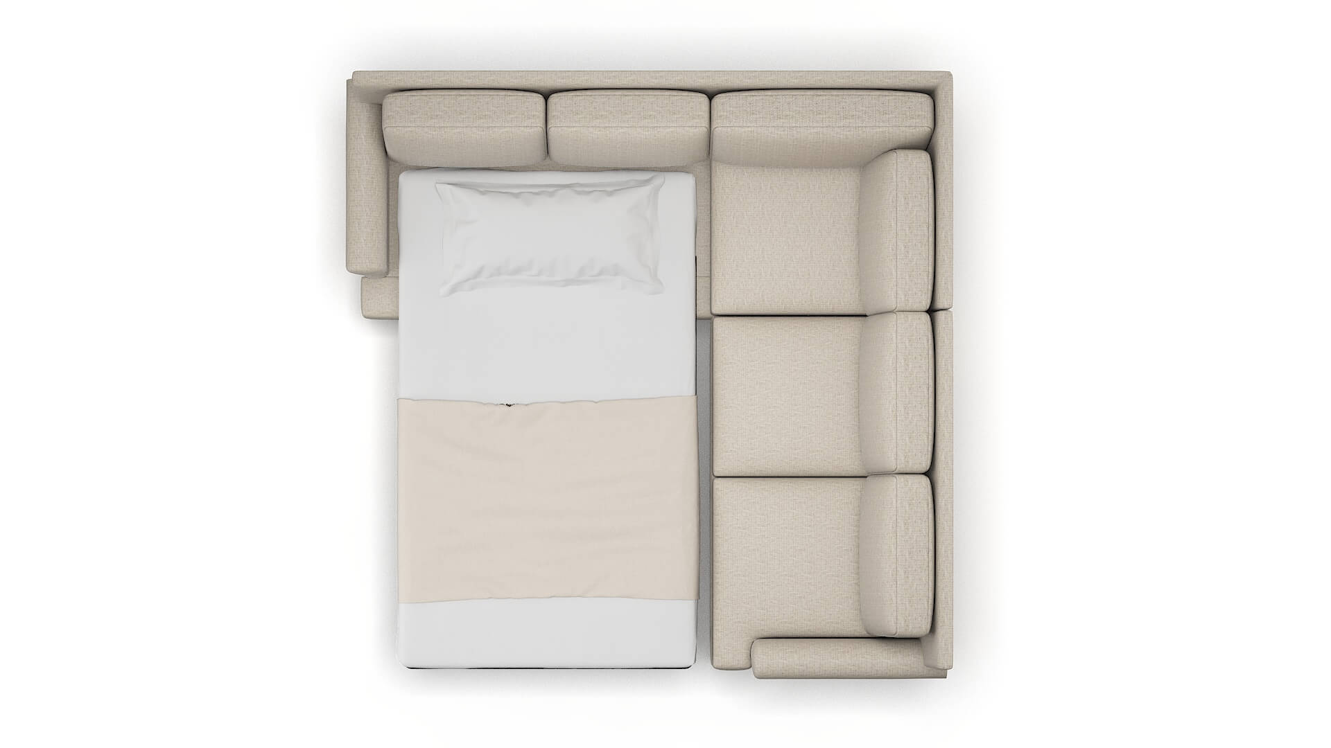 Newyork Urban_d Steel Sectional Sleeper Espresso legs 3