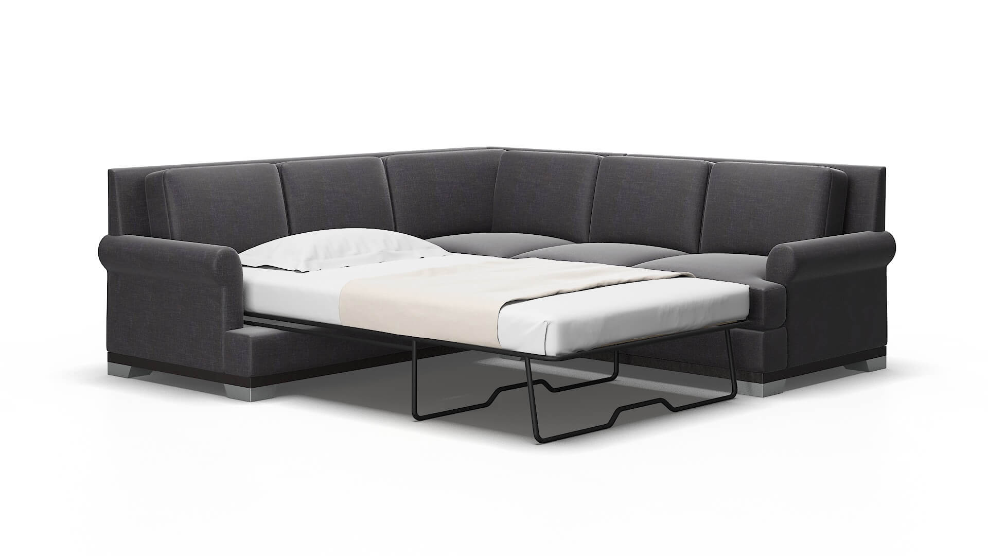 Newyork Venus Onyx Sectional Sleeper Espresso legs 2
