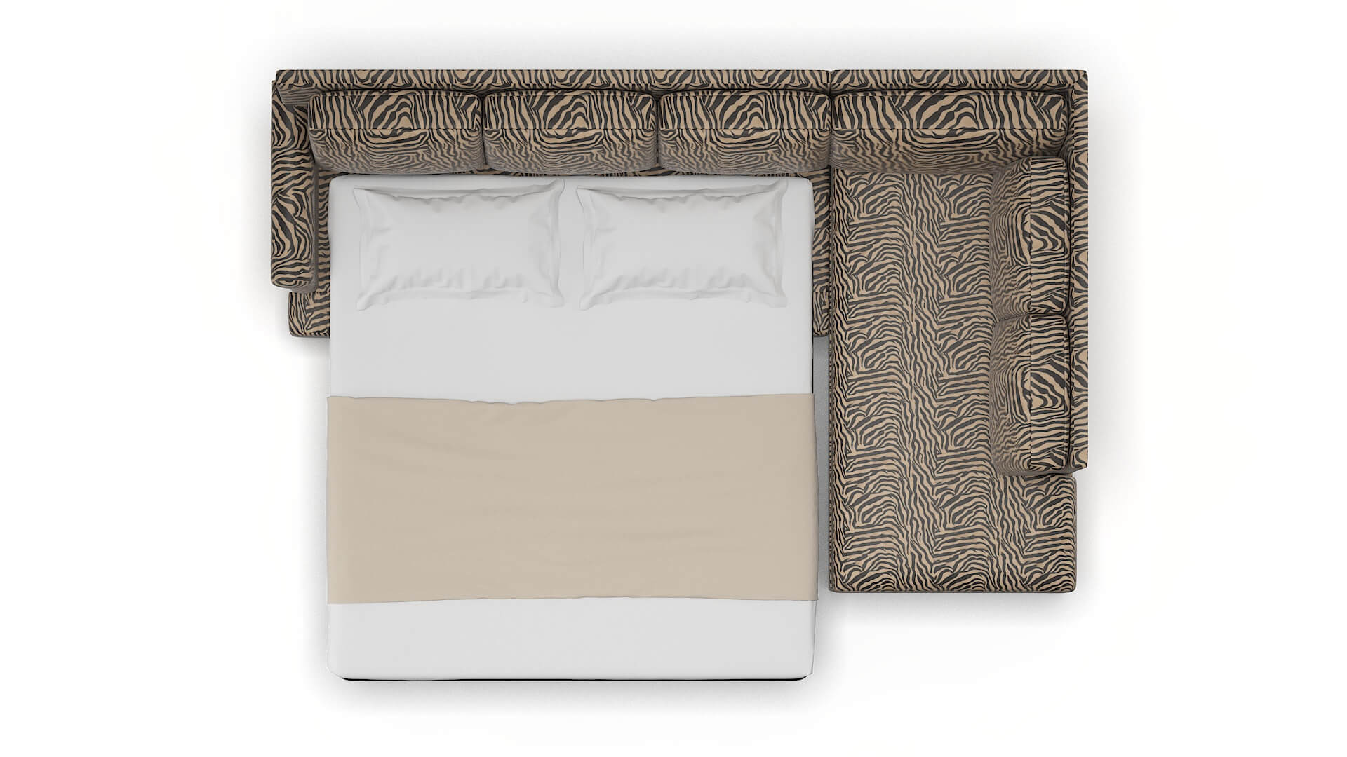 Newyork Zambia Coffee Panel Sleeper Espresso legs 3