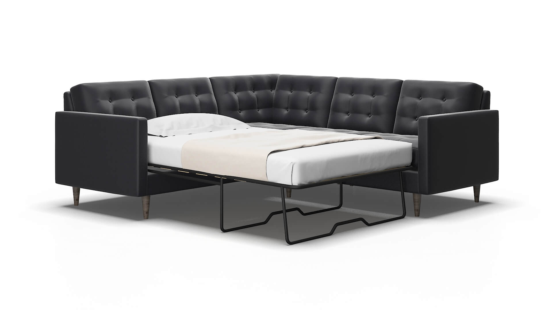 Oslo Atlas_plz Navy Sectional Sleeper espresso legs 2