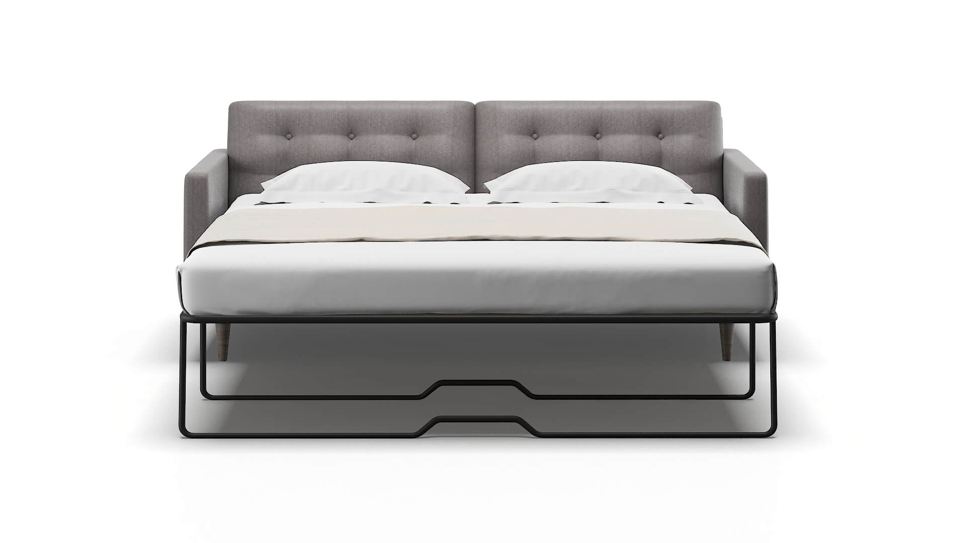 Oslo Atlas_plz Silver Sofa Sleeper Espresso legs 1