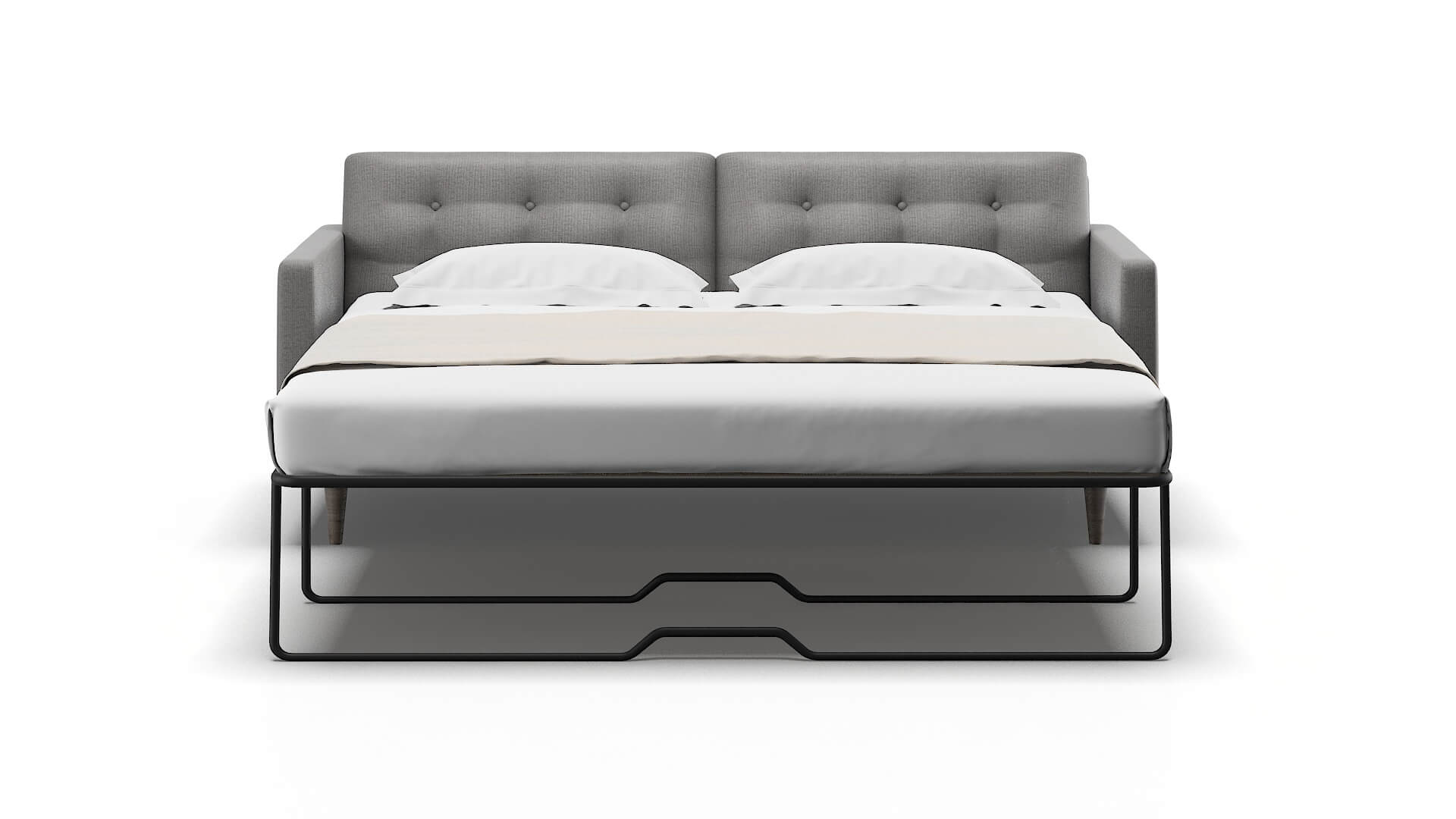 Oslo Avenger Zinc Sofa Sleeper Espresso legs 1