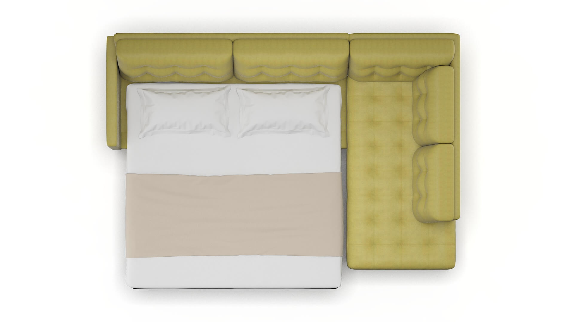 Oslo Bella Apple Panel Sleeper Espresso legs 3