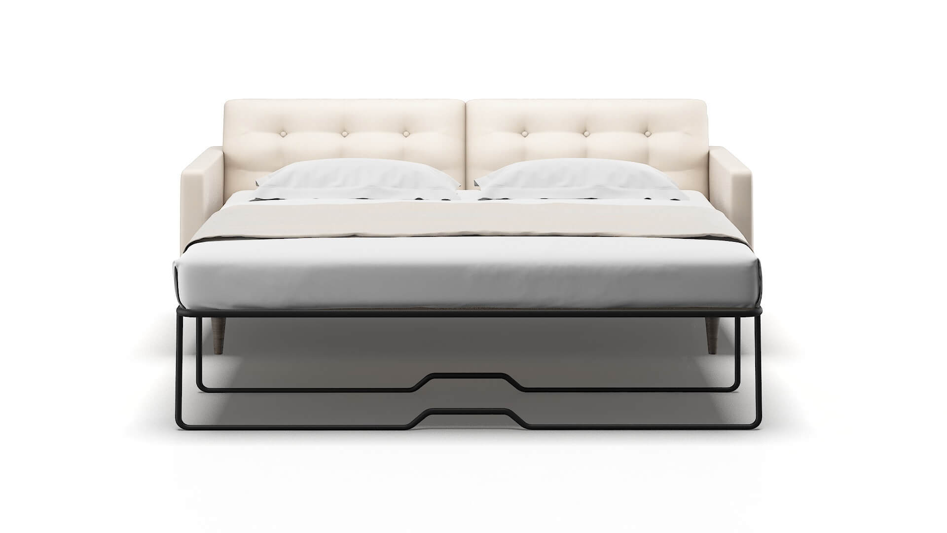 Oslo Bella Buckwheat Sofa Sleeper Espresso legs 1