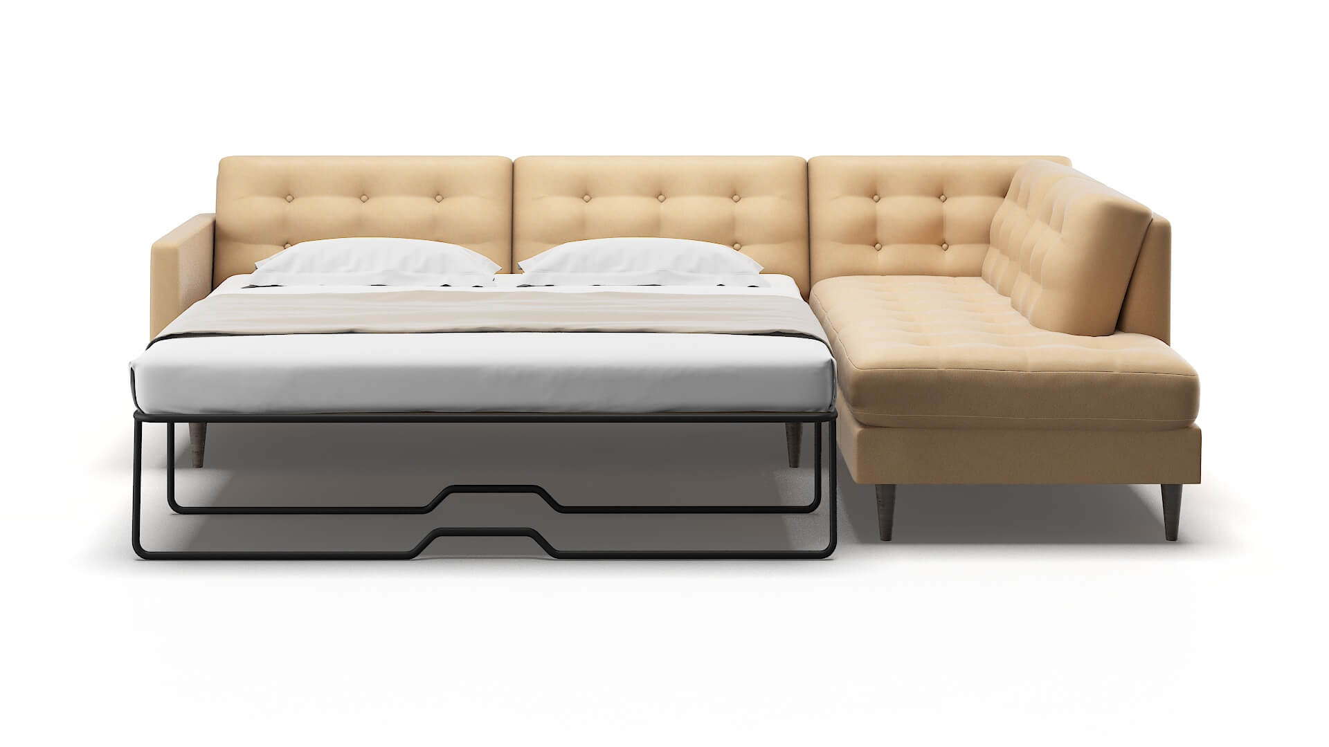 Oslo Bella Coffee Panel Sleeper Espresso legs 1