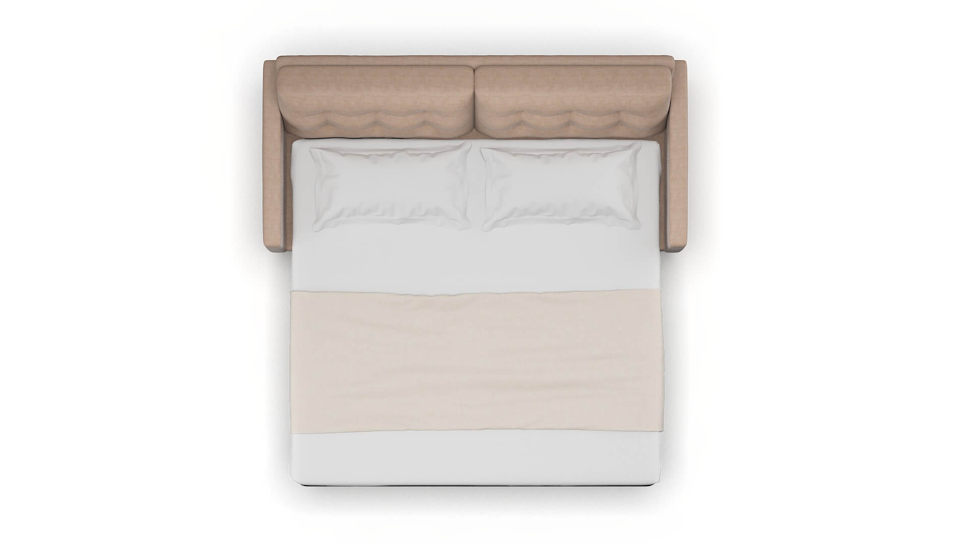 Oslo Bella Pewter Sofa Sleeper Espresso legs 3