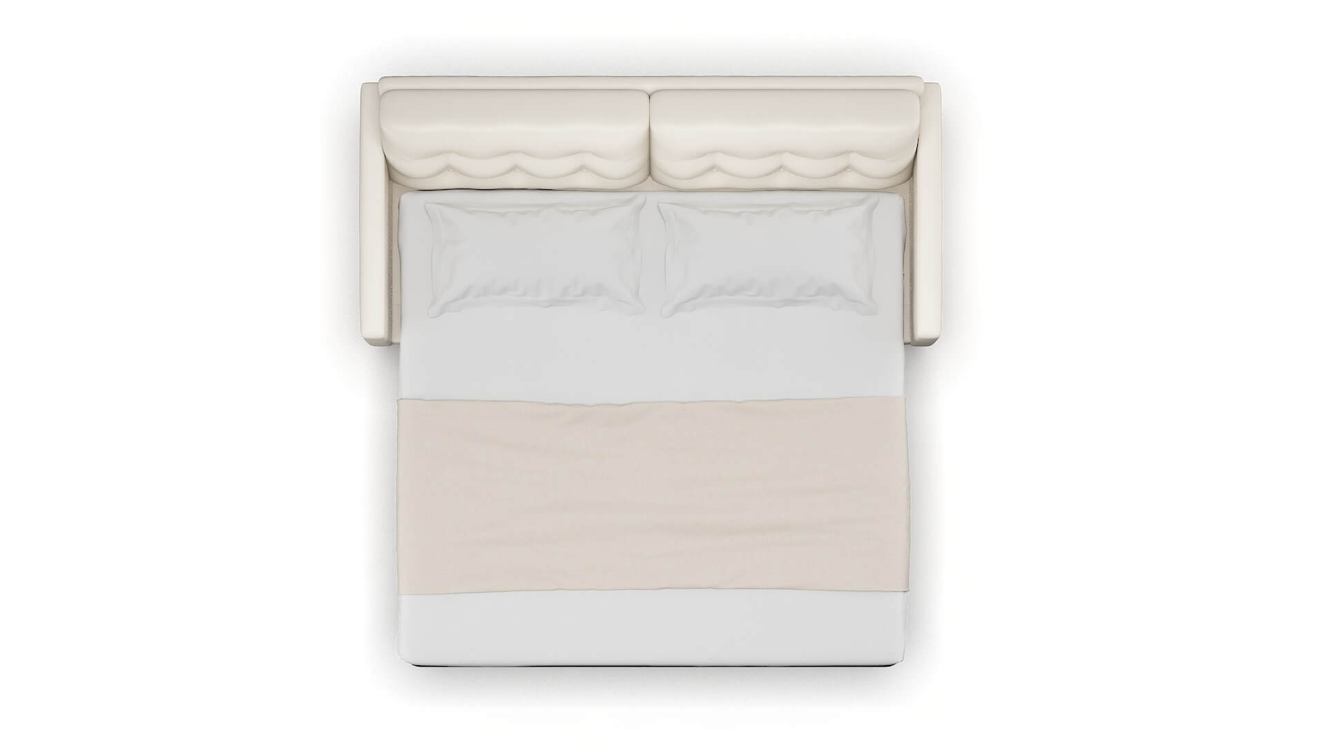 Oslo Blanche Milky Sofa Sleeper Espresso legs 3