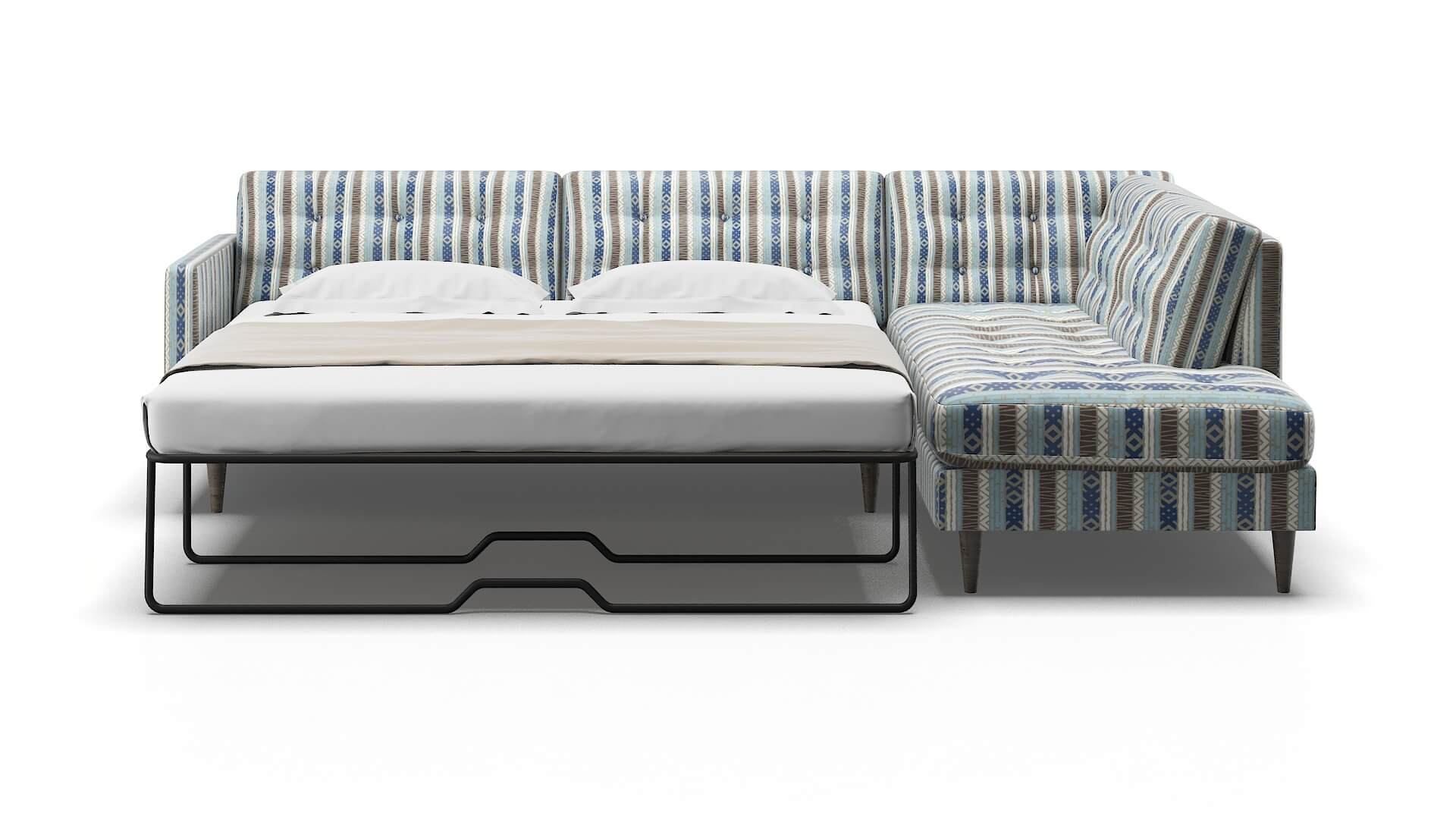 Oslo Bodhi Indigo Panel Sleeper Espresso legs 1