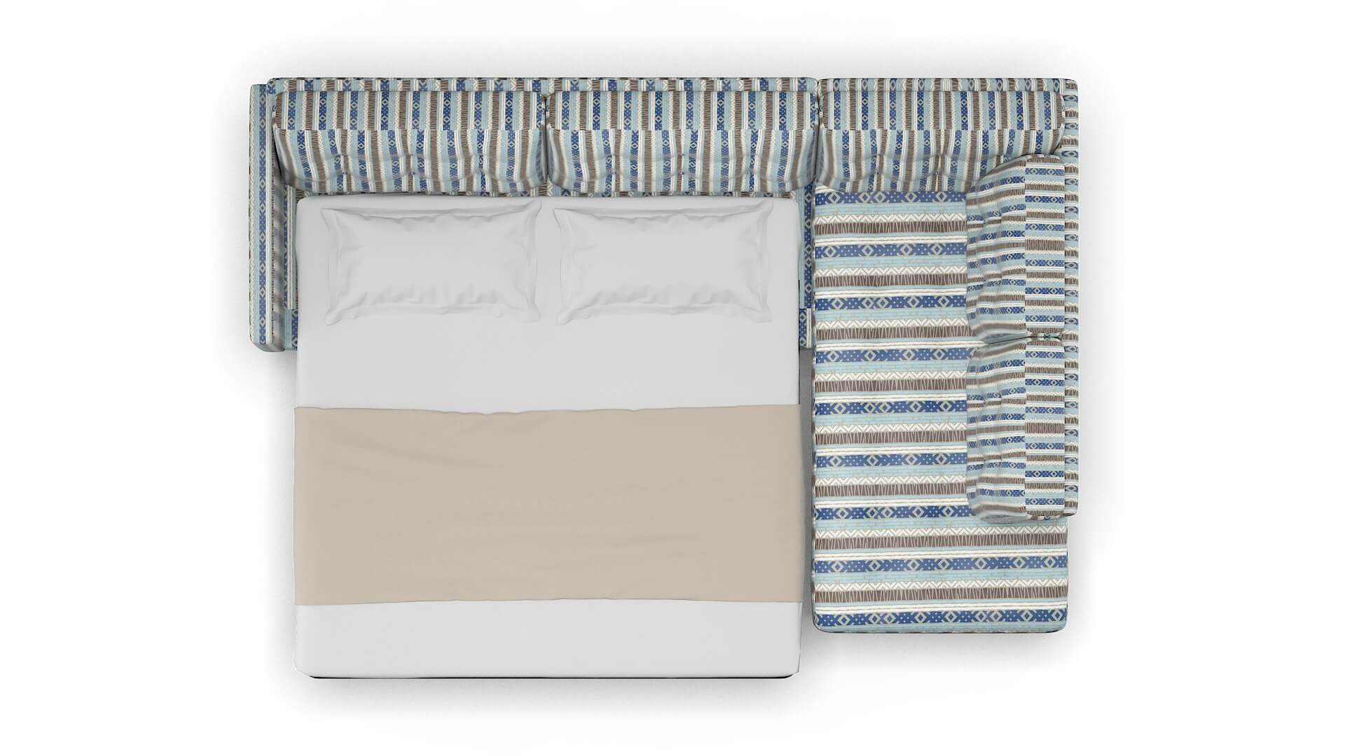 Oslo Bodhi Indigo Panel Sleeper Espresso legs 3