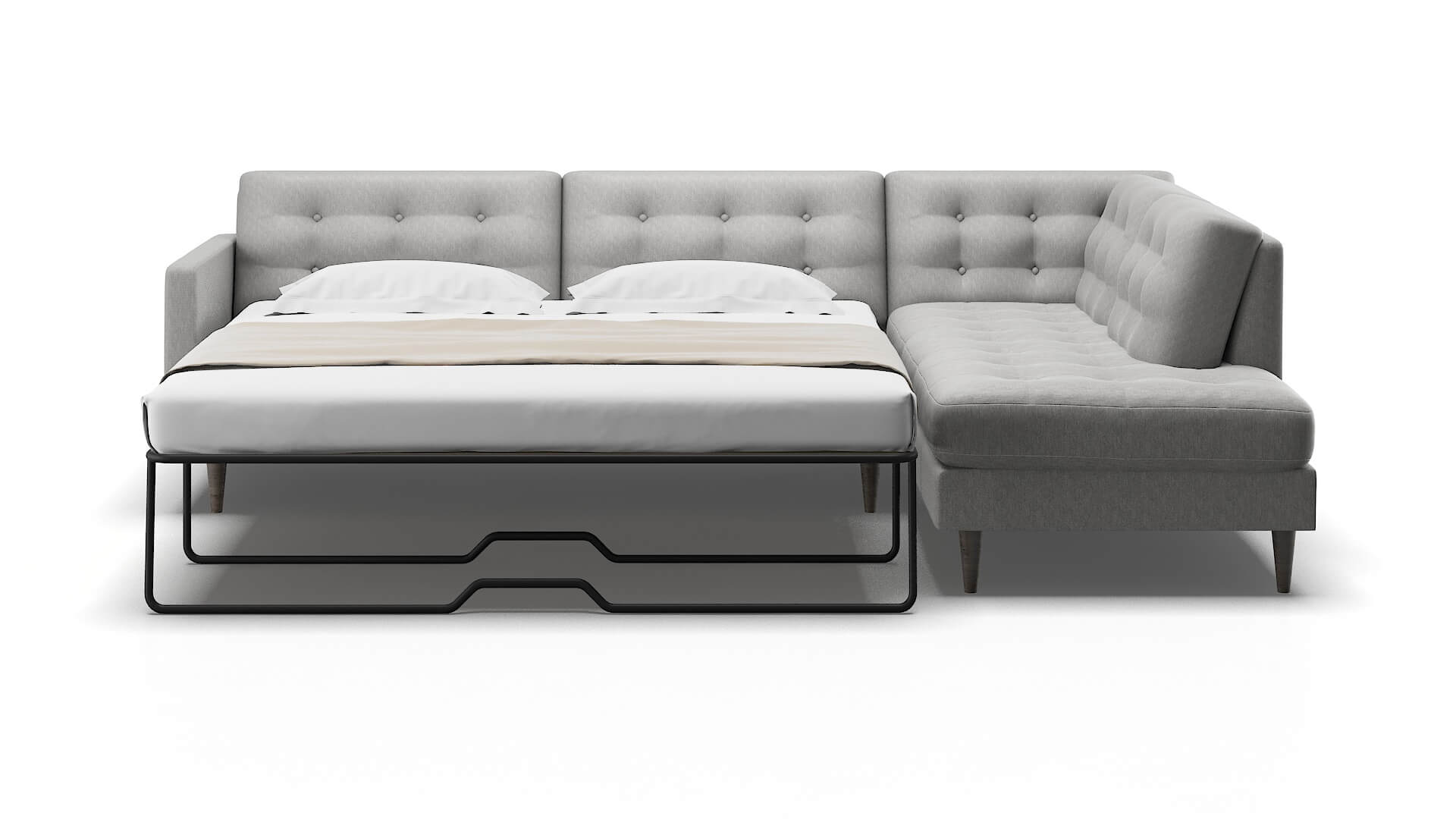 Oslo Bungalow Graphite Panel Sleeper Espresso legs 1