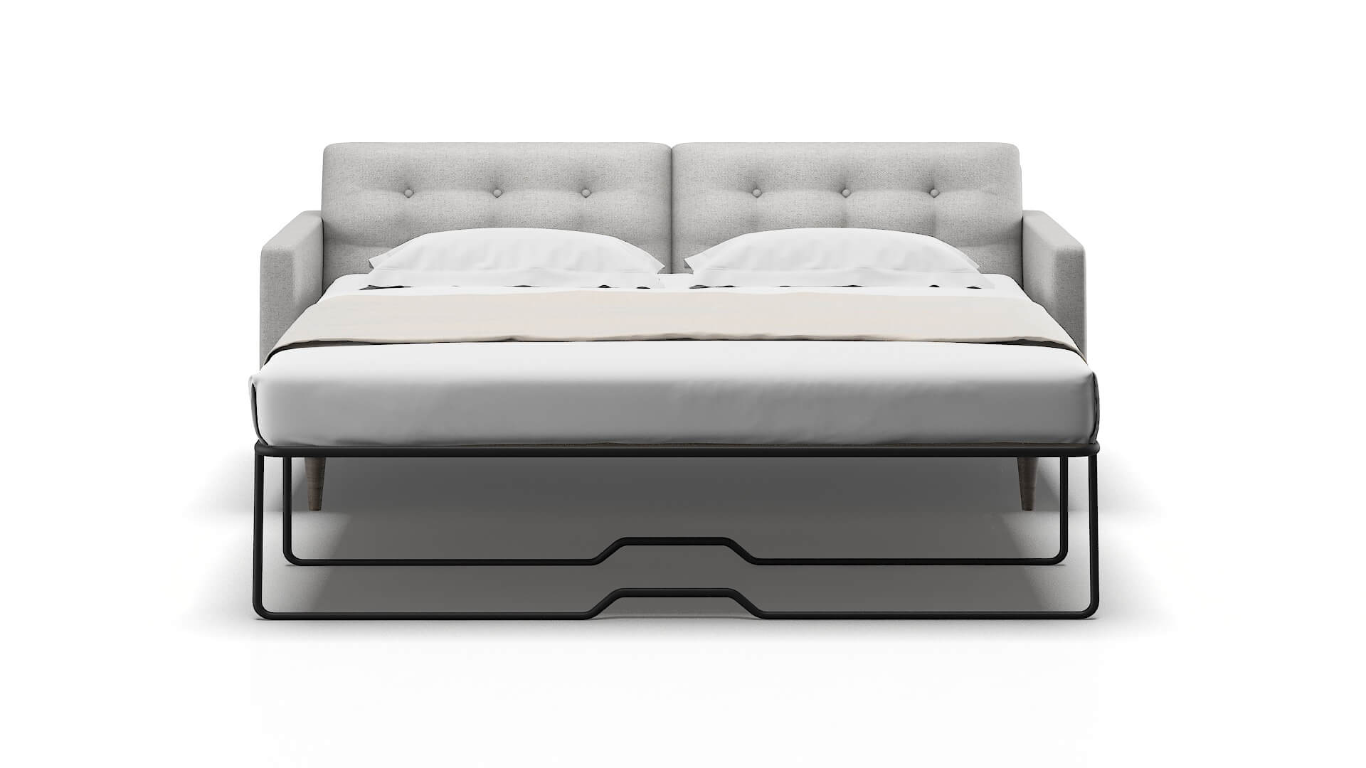 Oslo Catalina Silver Sofa Sleeper Espresso legs 1