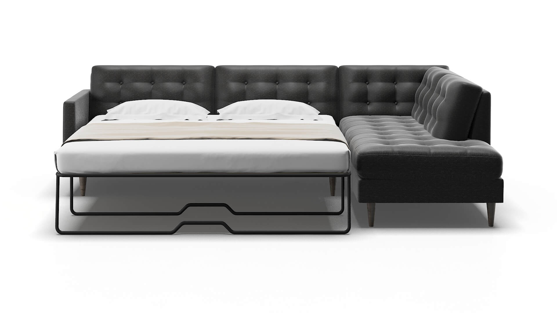 Oslo Chance Denim Panel Sleeper Espresso legs 1