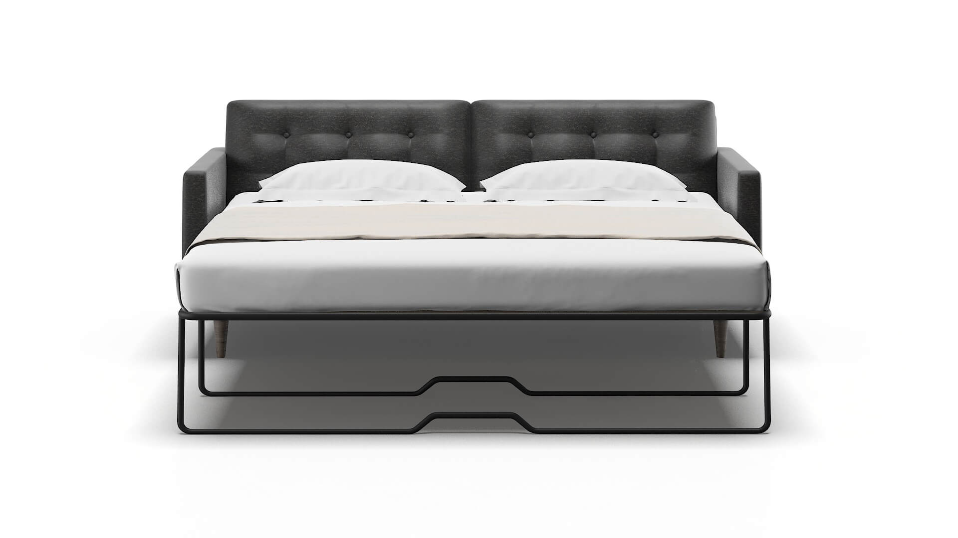 Oslo Chance Denim Sofa Sleeper Espresso legs 1