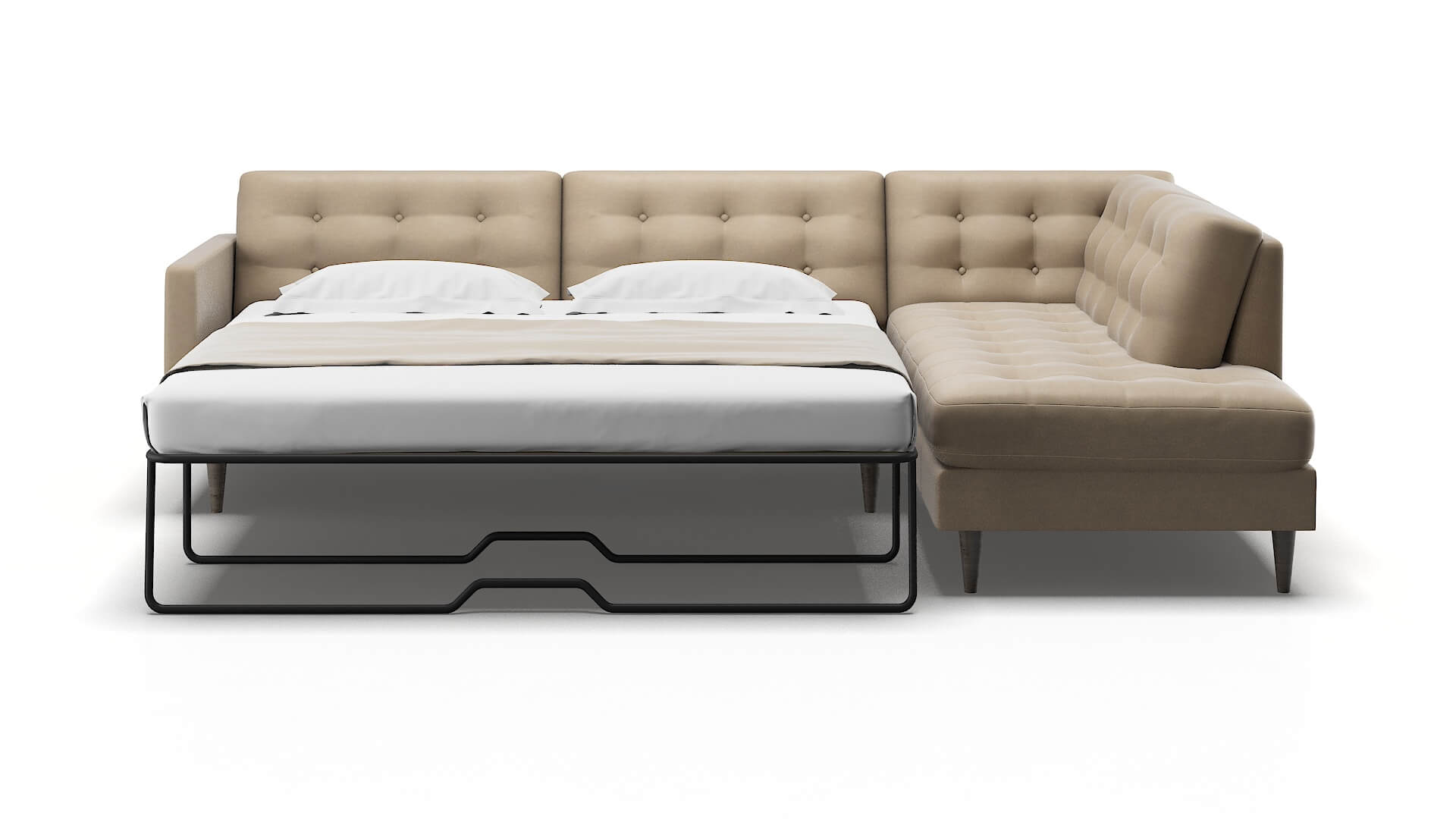 Oslo Chance Platinum Panel Sleeper Espresso legs 1