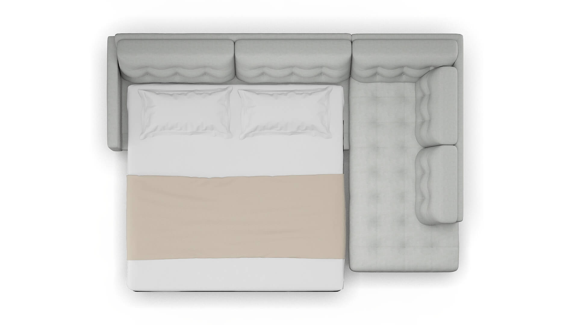 Oslo Dawson Platinum Panel Sleeper Espresso legs 3