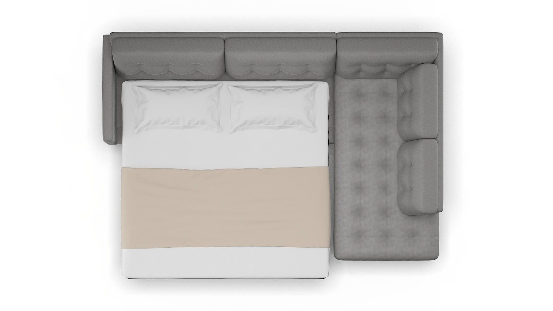 Oslo Dream_d Charcoal Panel Sleeper Espresso legs 3