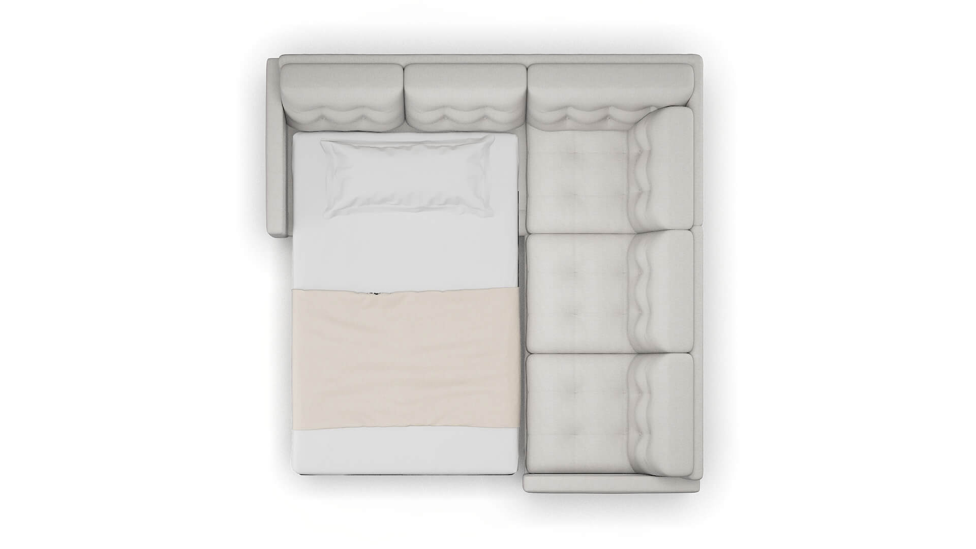 Oslo Dream_d Sterling Sectional Sleeper Espresso legs 3