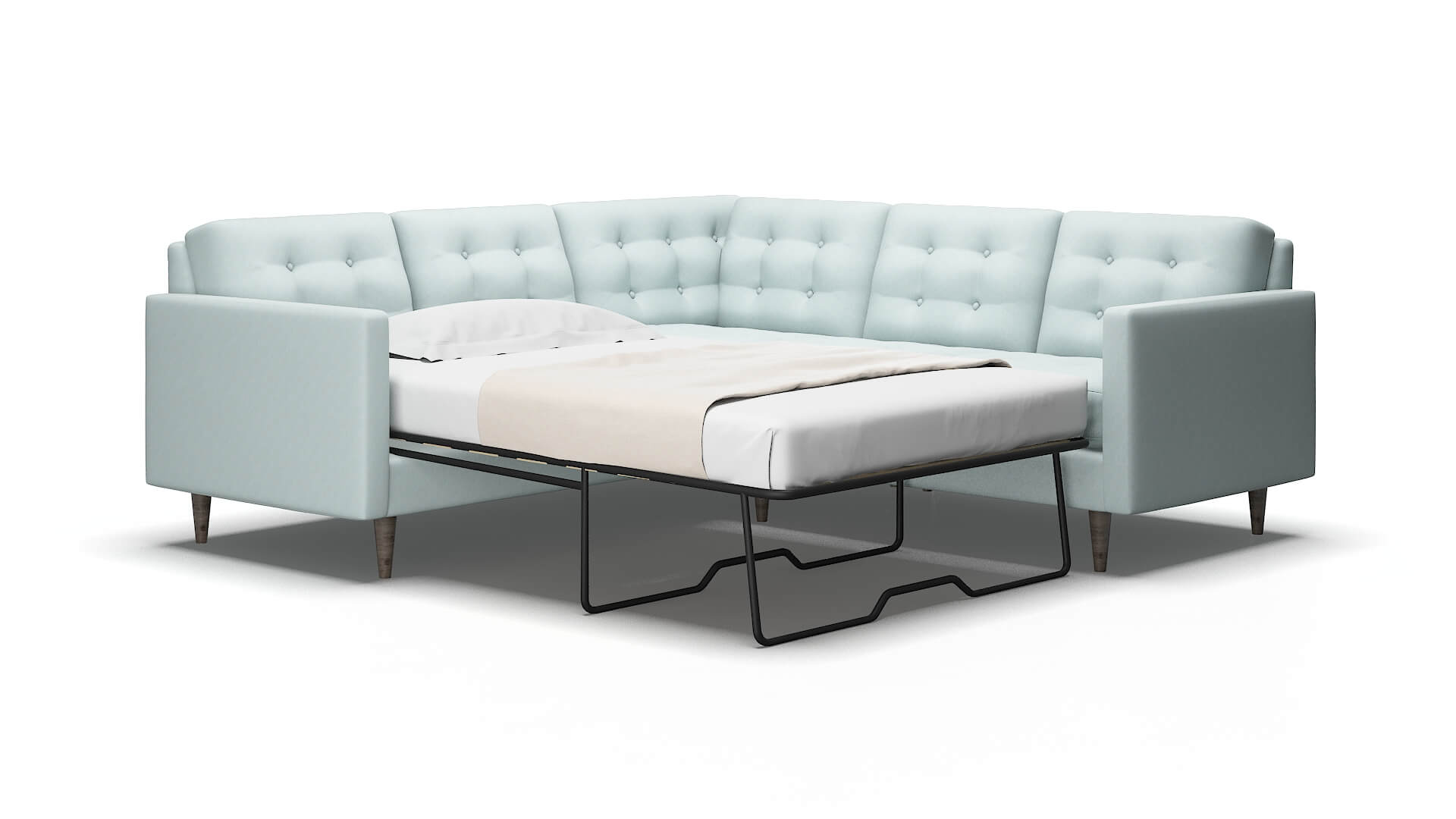 Oslo Elliot Spa Sectional Sleeper Espresso legs 2