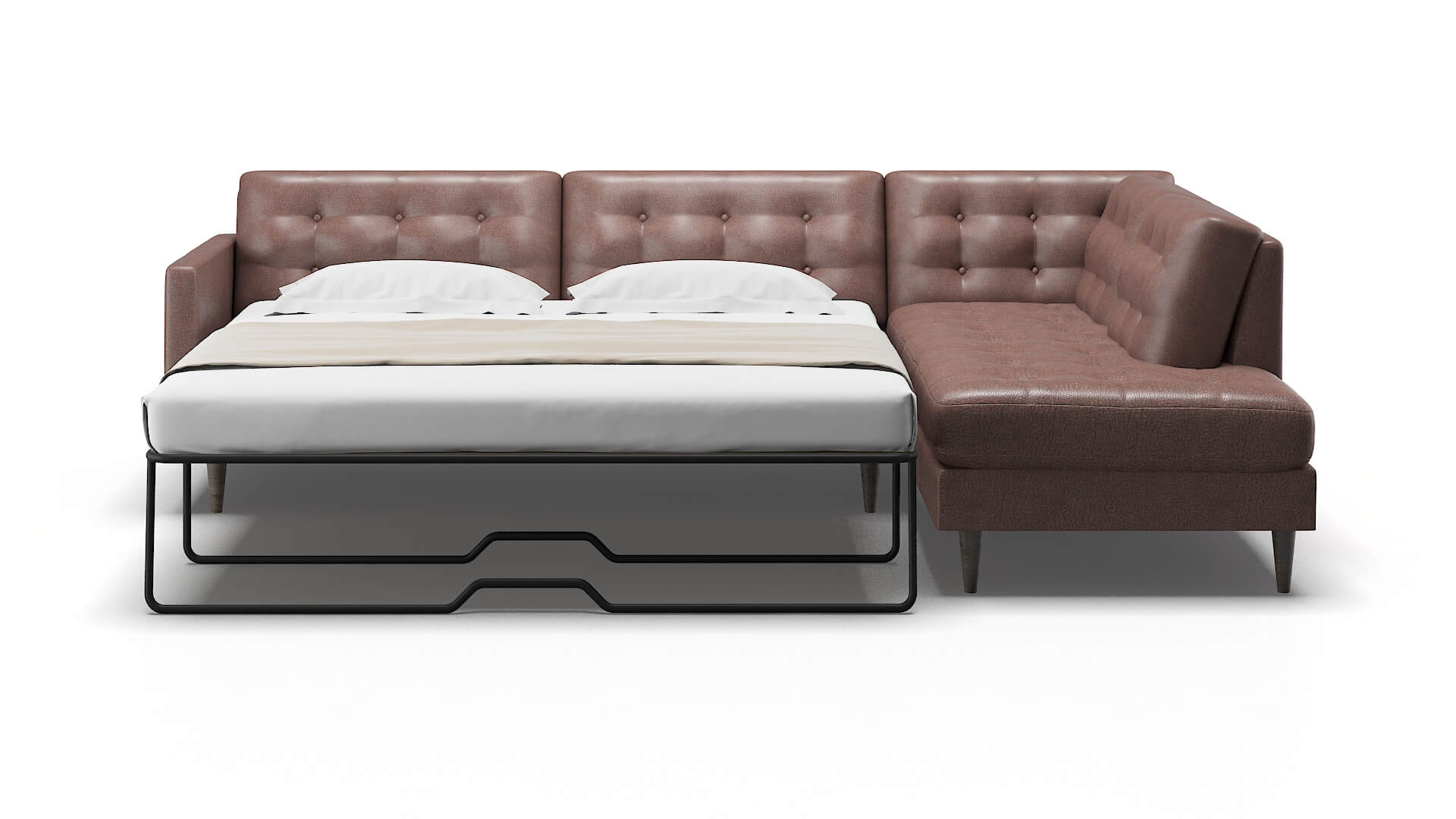 Oslo Ford Brown Panel Sleeper Espresso legs 1