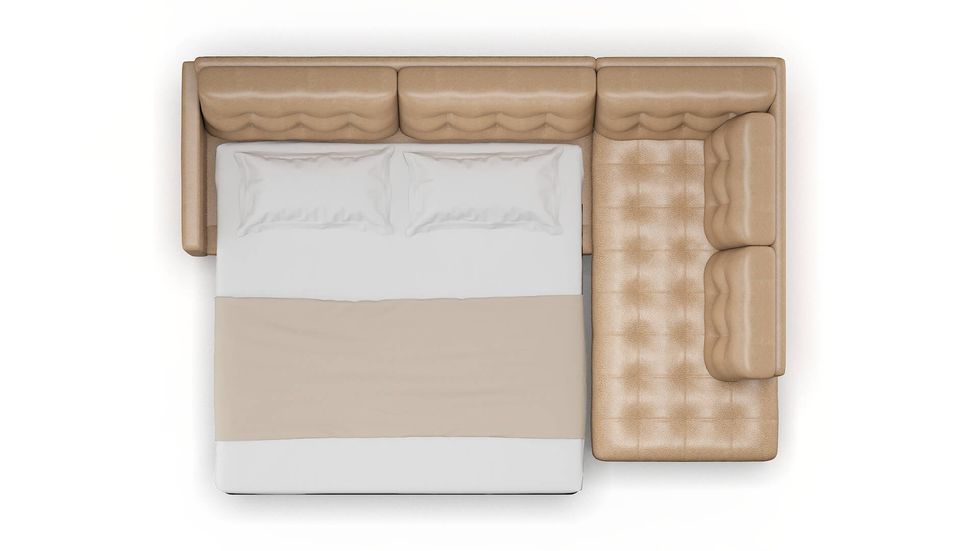 Oslo Ford Dune Panel Sleeper Espresso legs 3