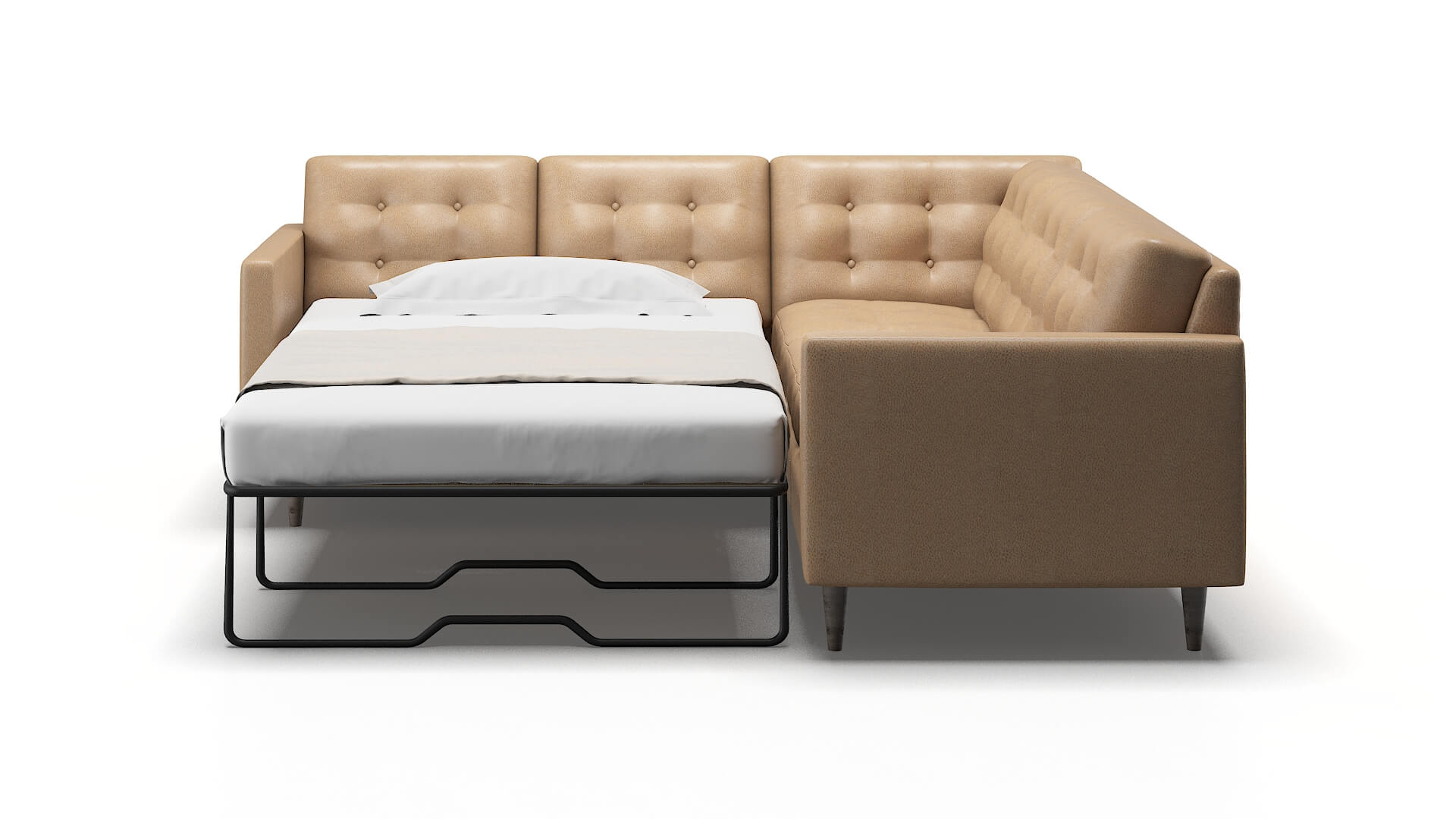 Oslo Ford Dune Sectional Sleeper Espresso legs 1