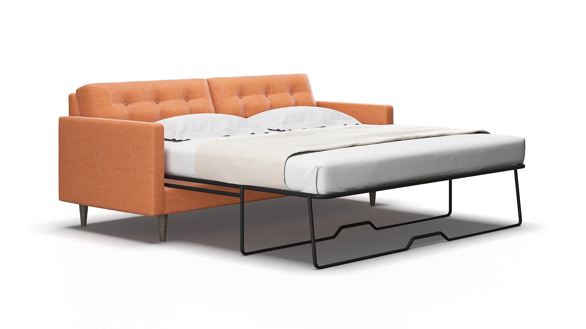 Oslo Hepburn appricot Sofa sleeper Espresso Legs  2