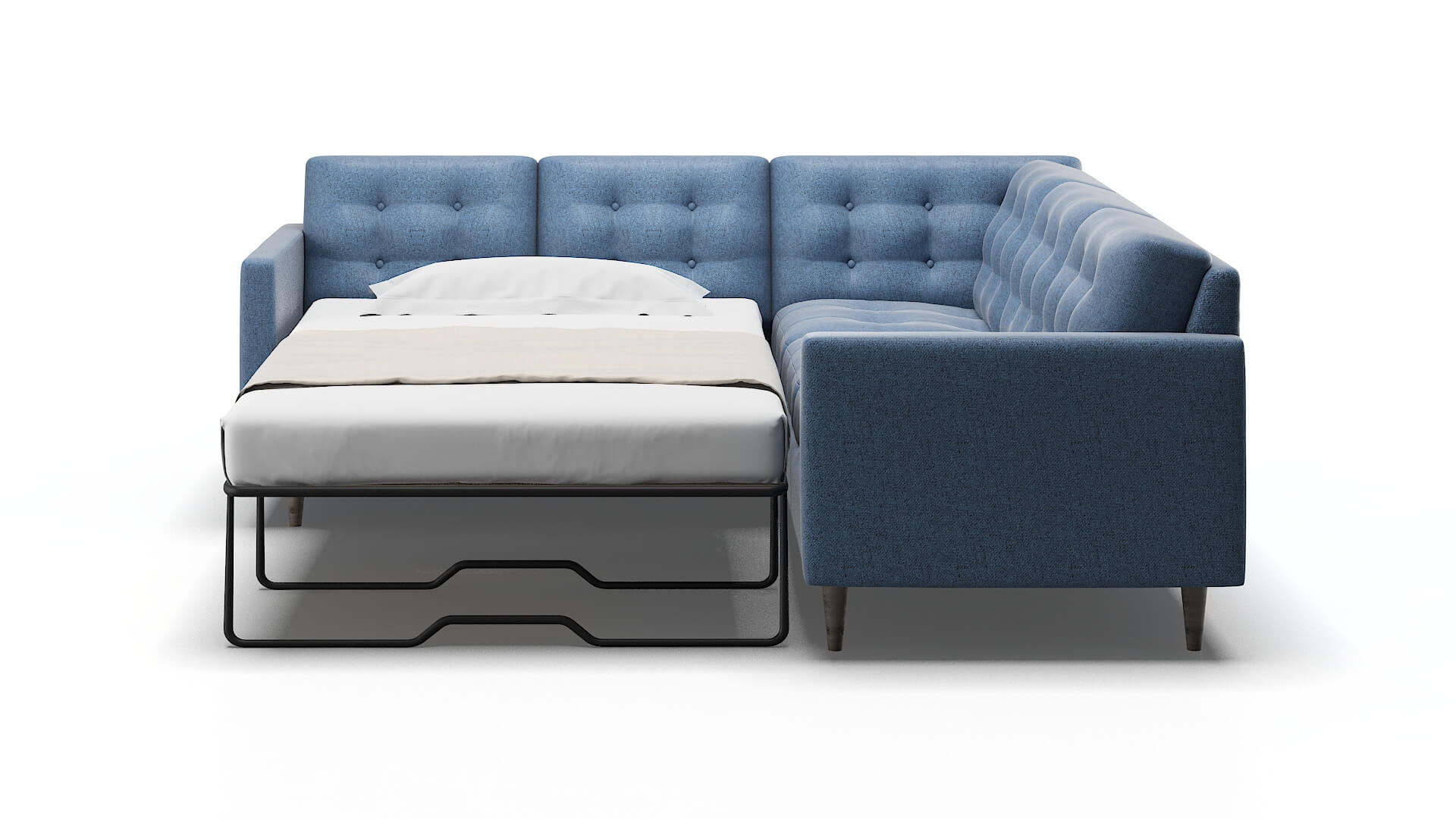 Oslo Hepburn Water Sectional Sleeper Espresso legs 1