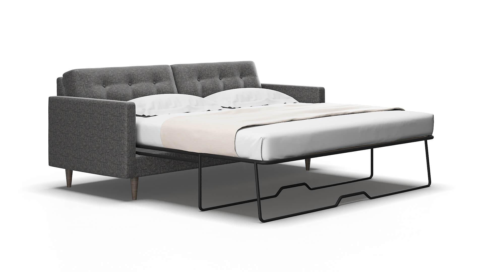 Oslo Insight charcoal Sofa sleeper Espresso Legs  2