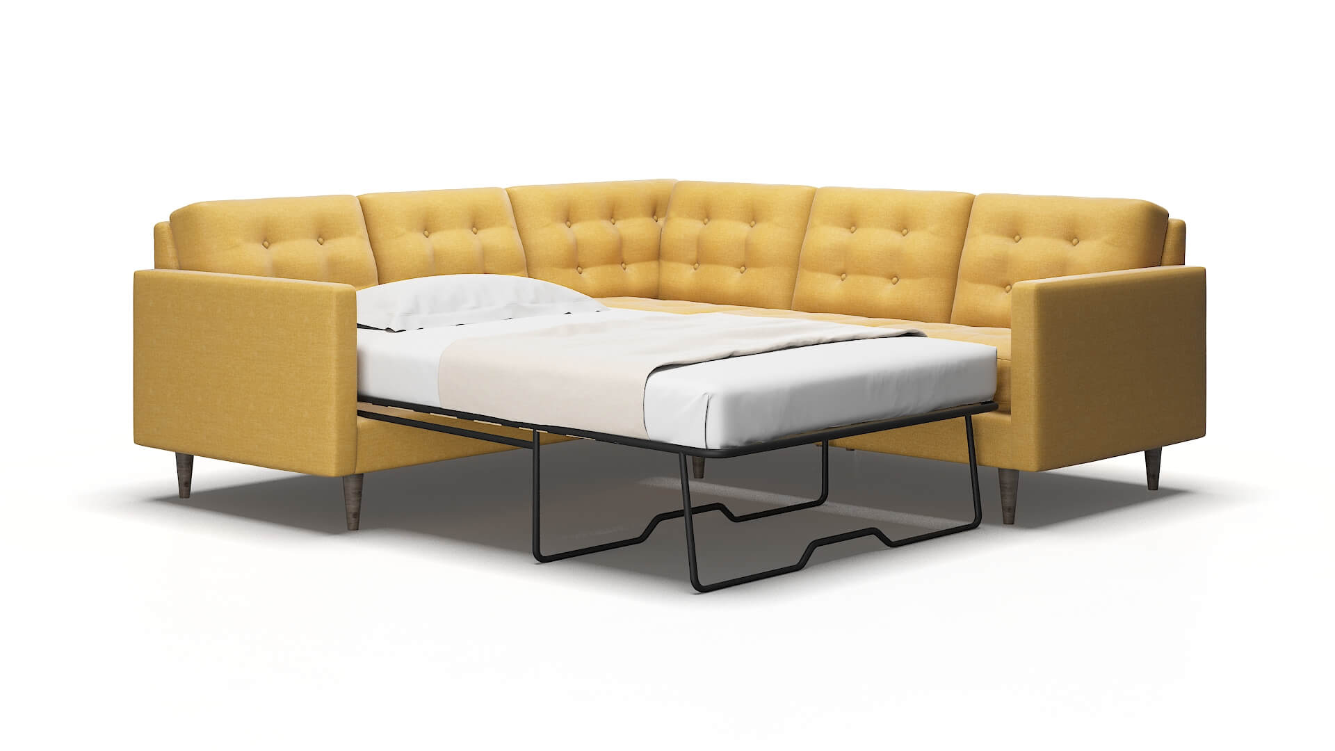 Oslo Jade 400 Sectional Sleeper Espresso legs 2