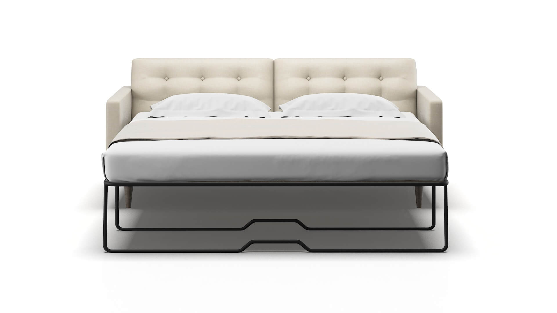 Oslo Keylargo Almond Sofa Sleeper Espresso legs 1