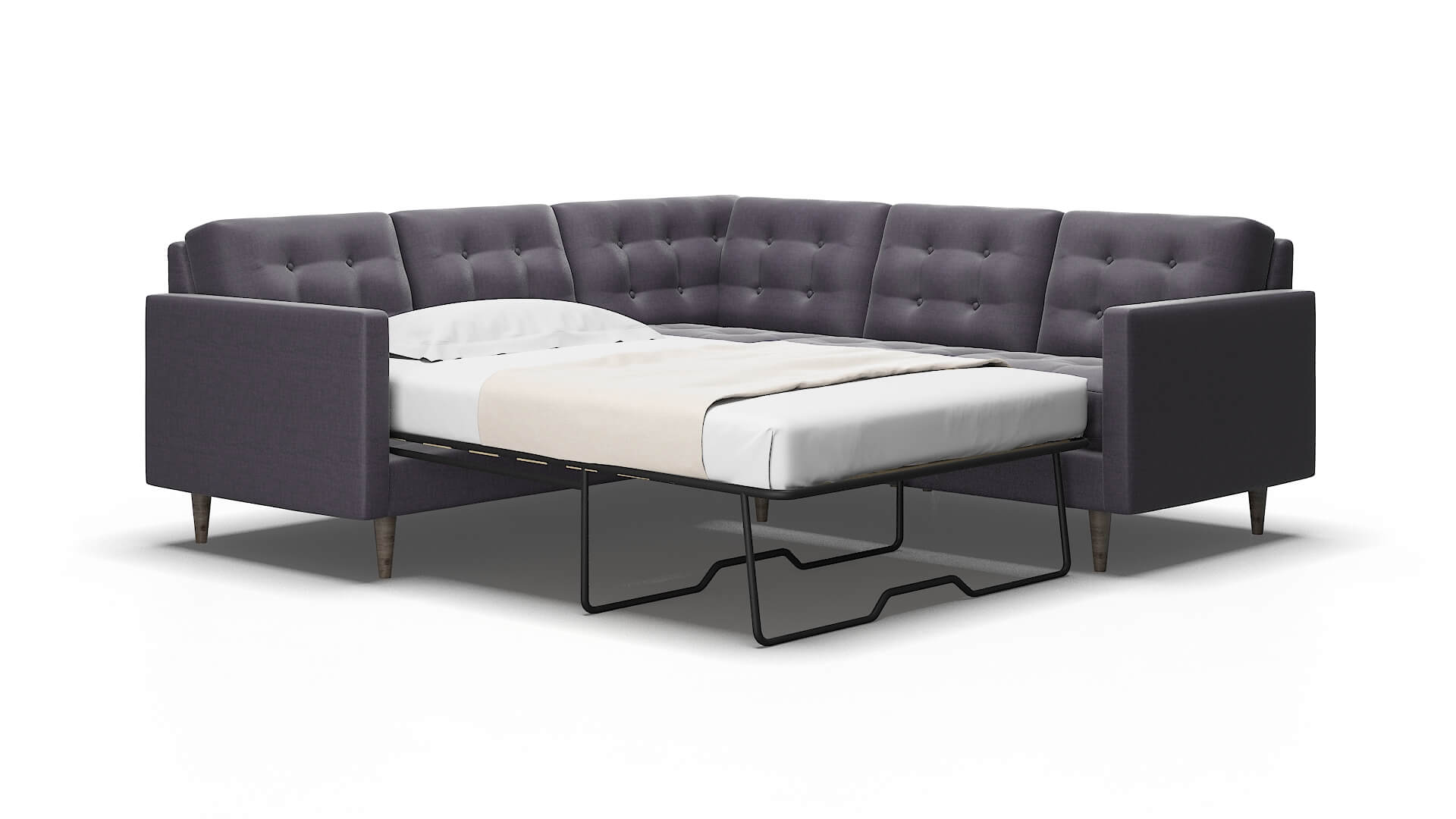 Oslo Keylargo grape Sectional sleeper Espresso Legs  2
