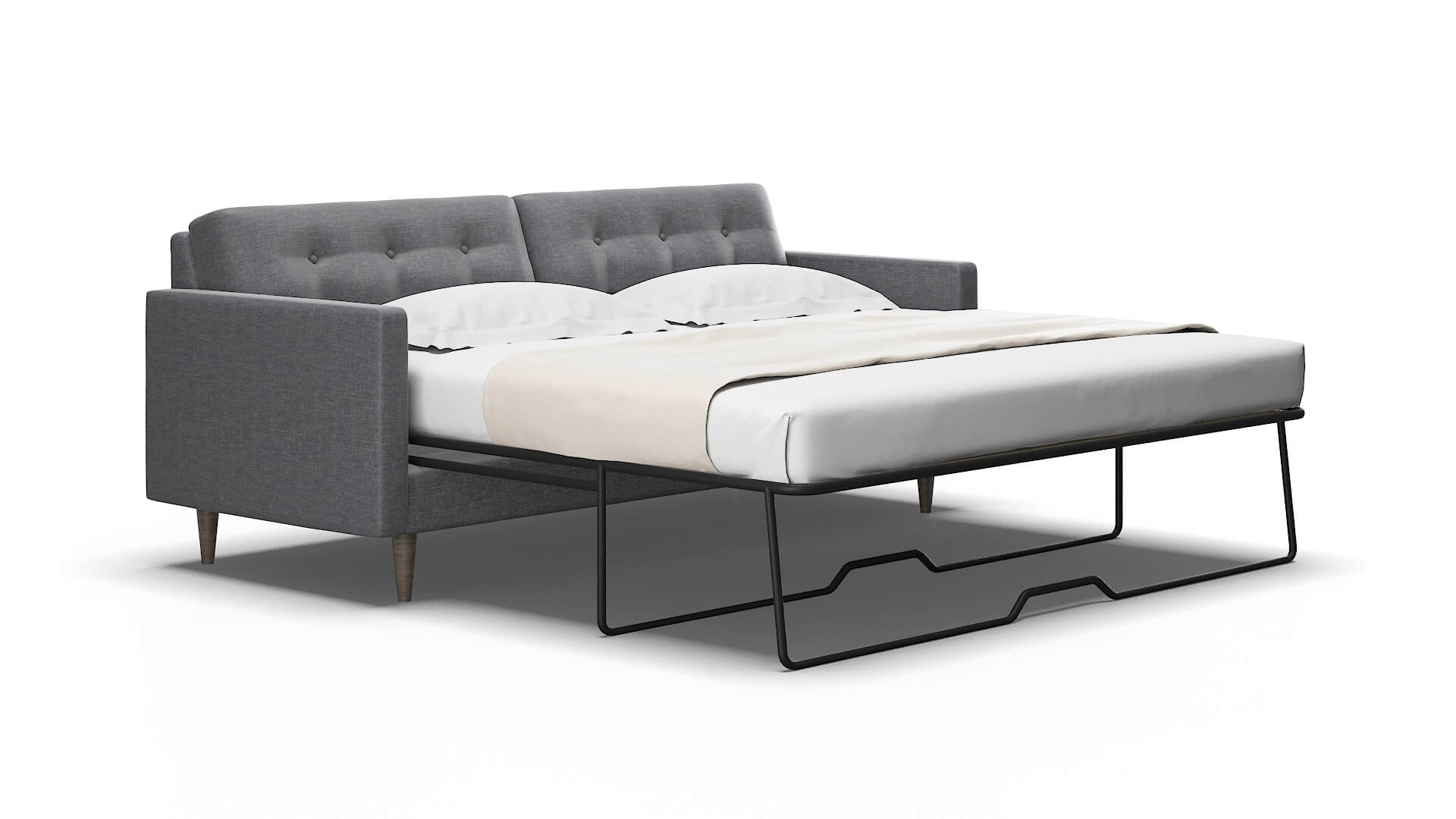 Oslo Keylargo Graphite Sofa Sleeper Espresso legs 2