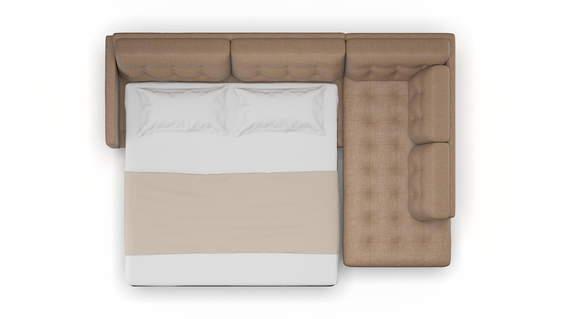 Oslo Keylargo Mink Panel Sleeper Espresso legs 3