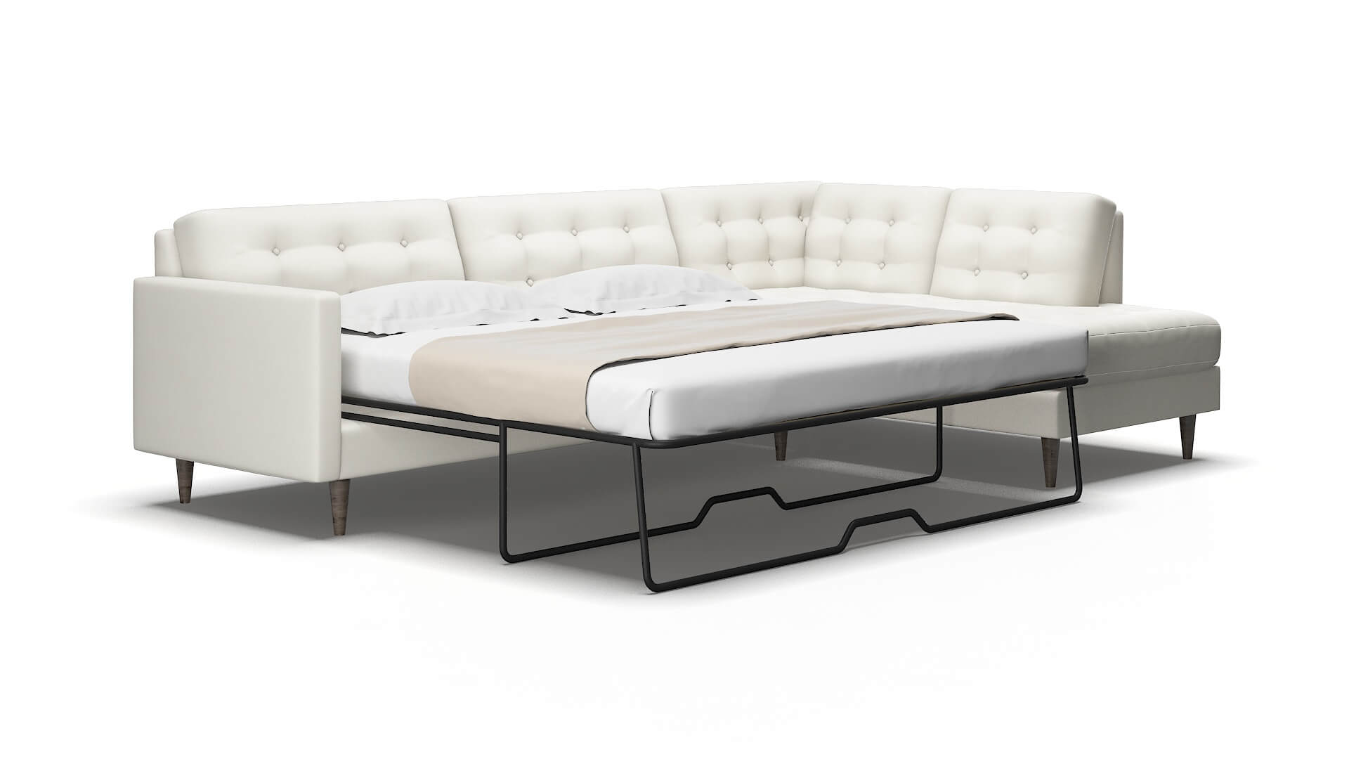 Oslo Keylargo oatmeal Panel sleeper Espresso Legs  2