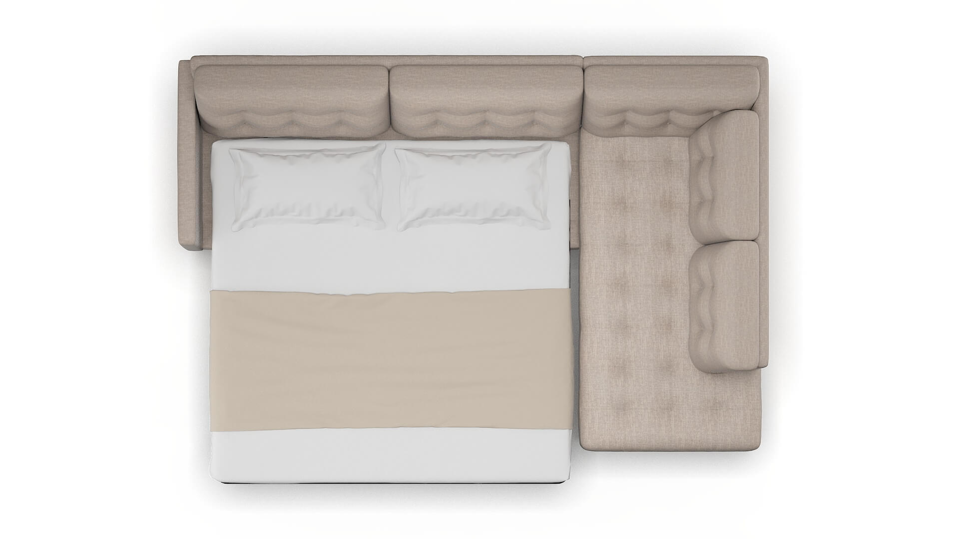 Oslo Keylargo Pumice Panel Sleeper Espresso legs 3