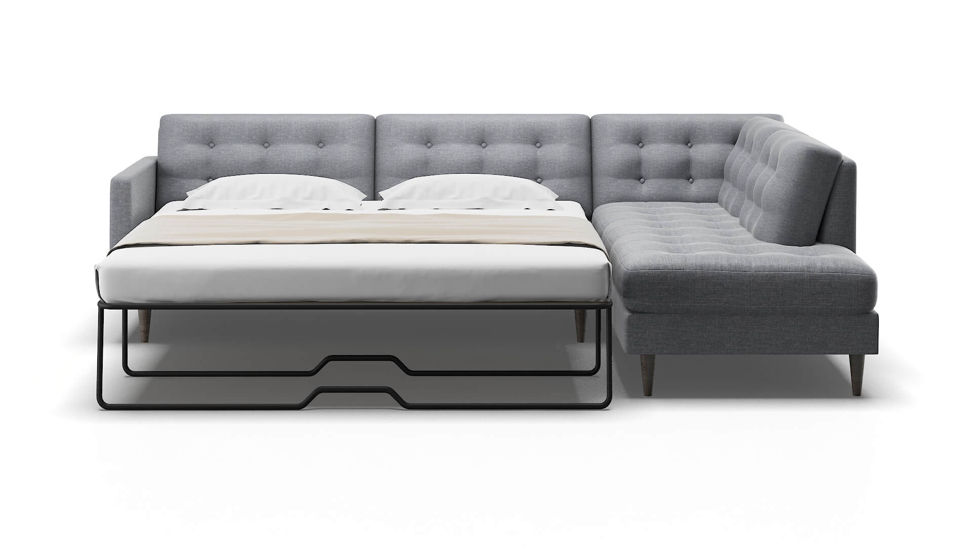 Oslo Lana Ash Panel Sleeper Espresso legs 1