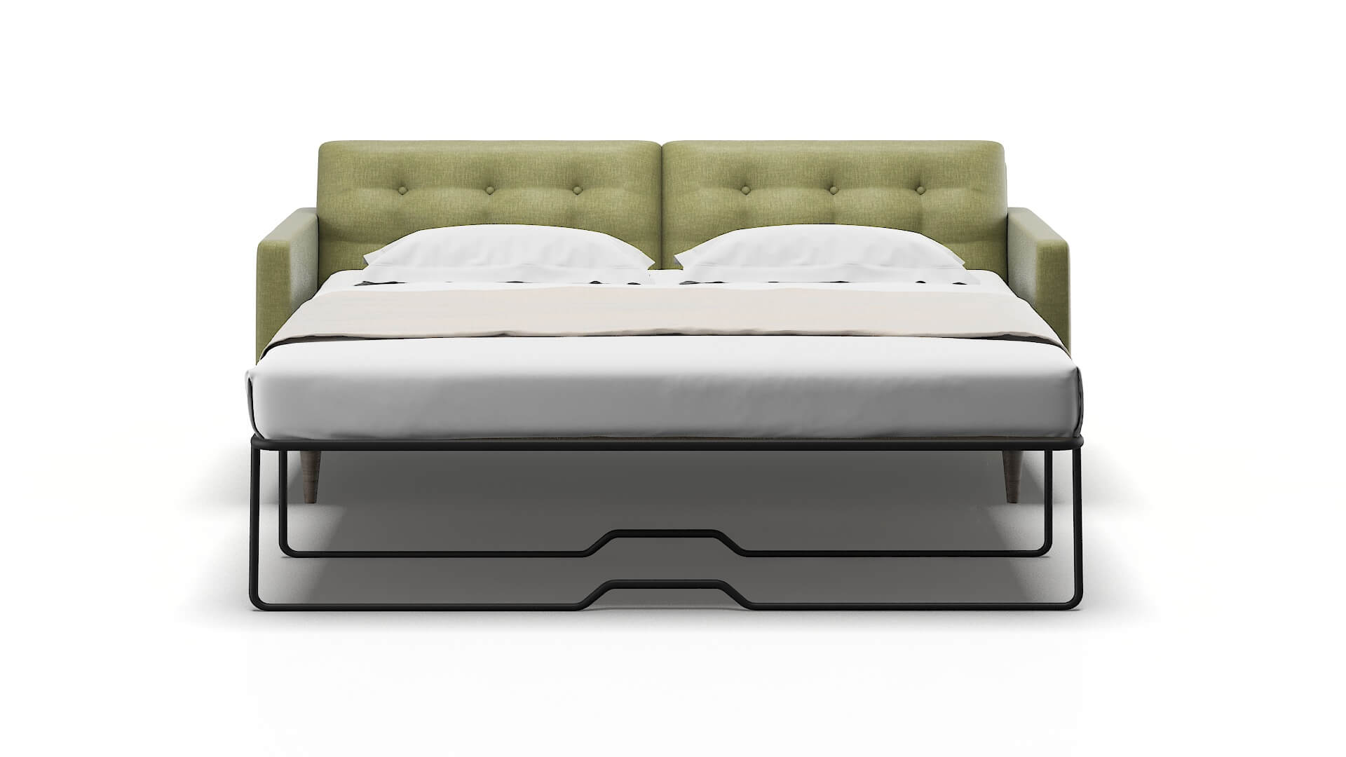 Oslo Leslie Lawn Sofa Sleeper Espresso legs 1